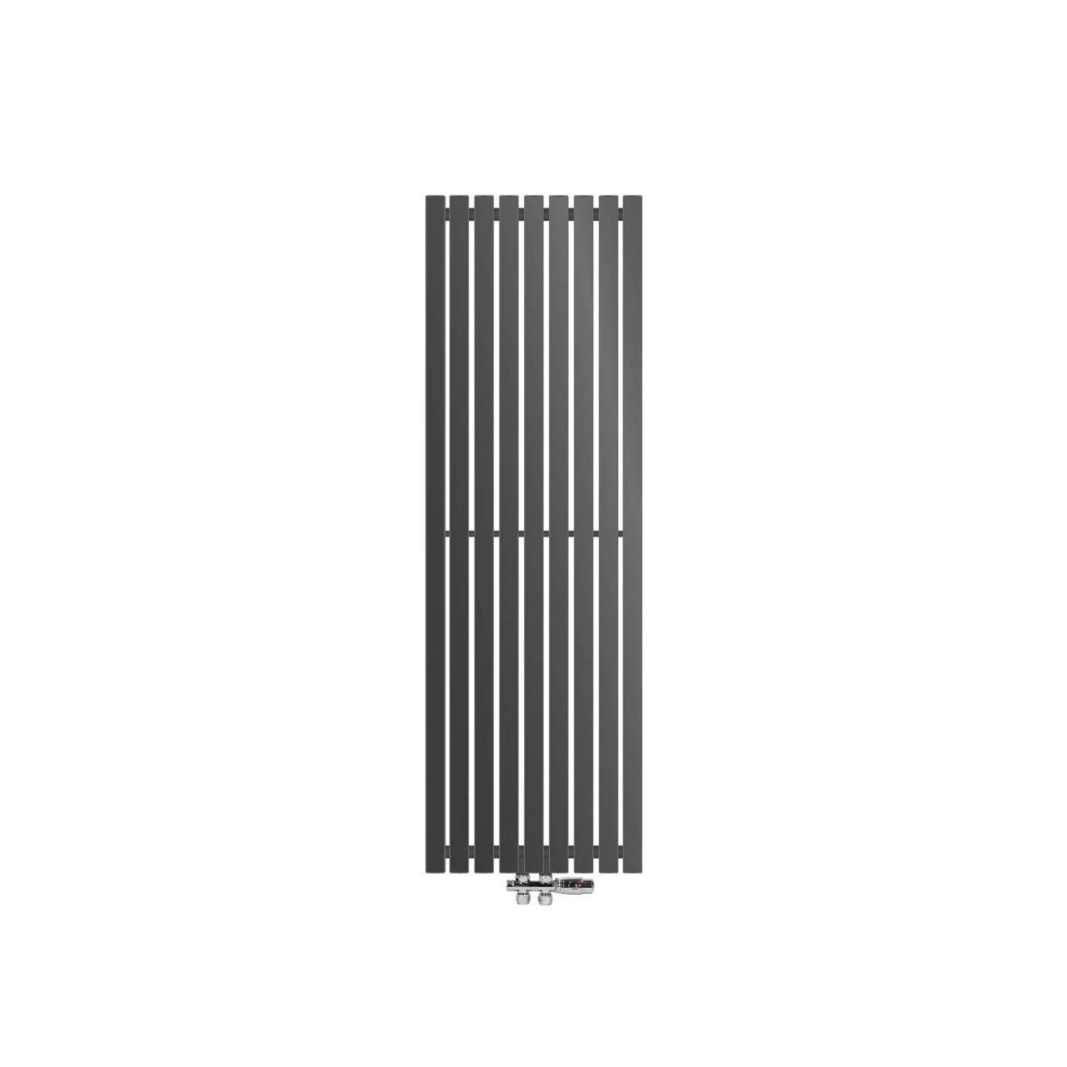 ECD Germany Paneelheizkörper Stella 480 x 1400 mm Anthrazit Thermostat Durc günstig online kaufen