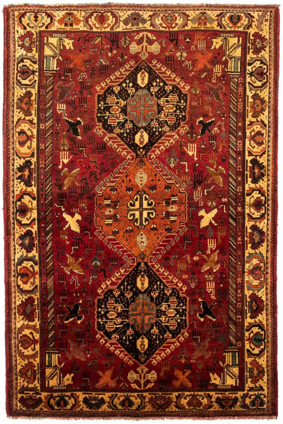 morgenland Wollteppich »Shiraz Medaillon 257 x 157 cm«, rechteckig günstig online kaufen