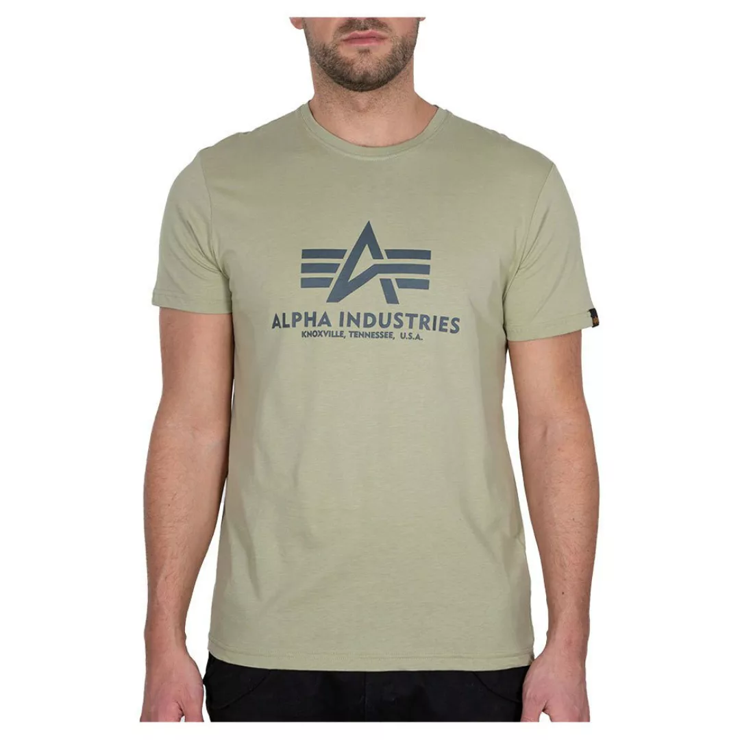 Alpha Industries Basic Kurzärmeliges T-shirt 4XL Light Olive günstig online kaufen