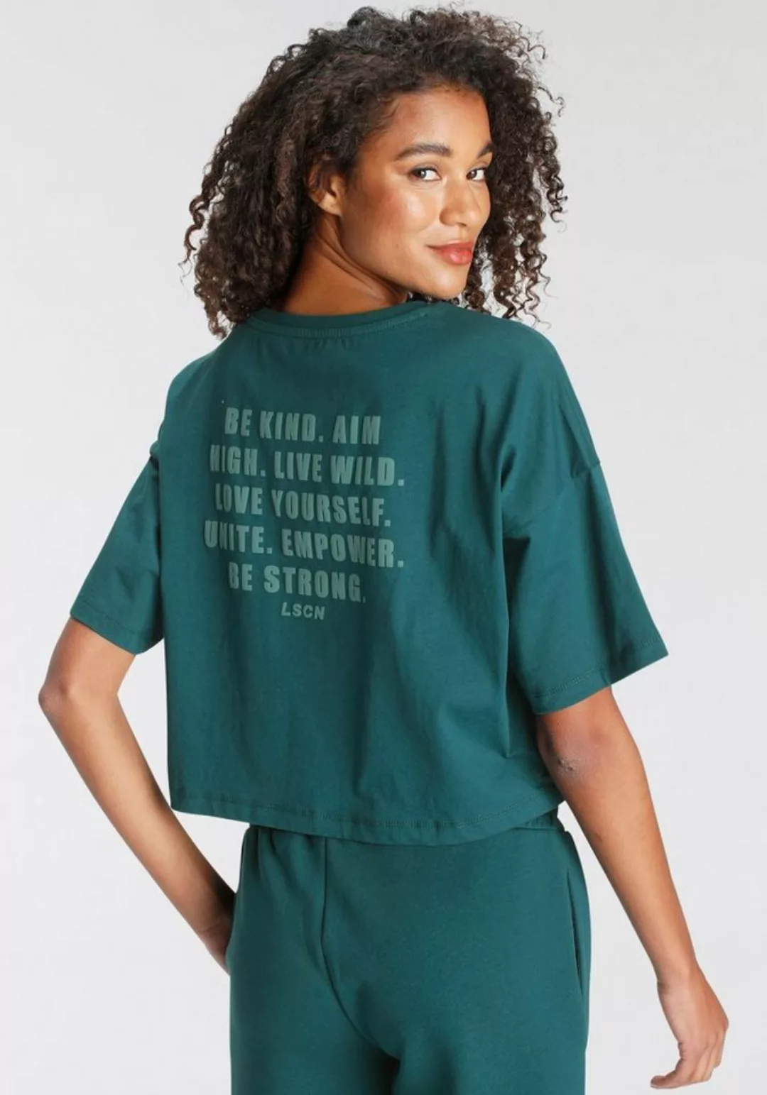 LASCANA Oversize-Shirt mit Schriftzug auf dem Rücken günstig online kaufen