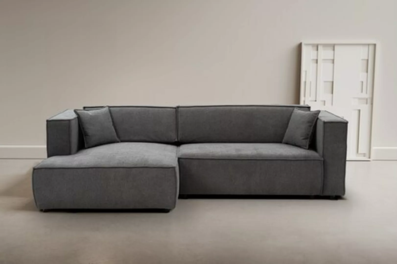 WERK2 Ecksofa "Atlanta", Design Ecksofa mit hohem Komfort, Schlaffunktion & günstig online kaufen