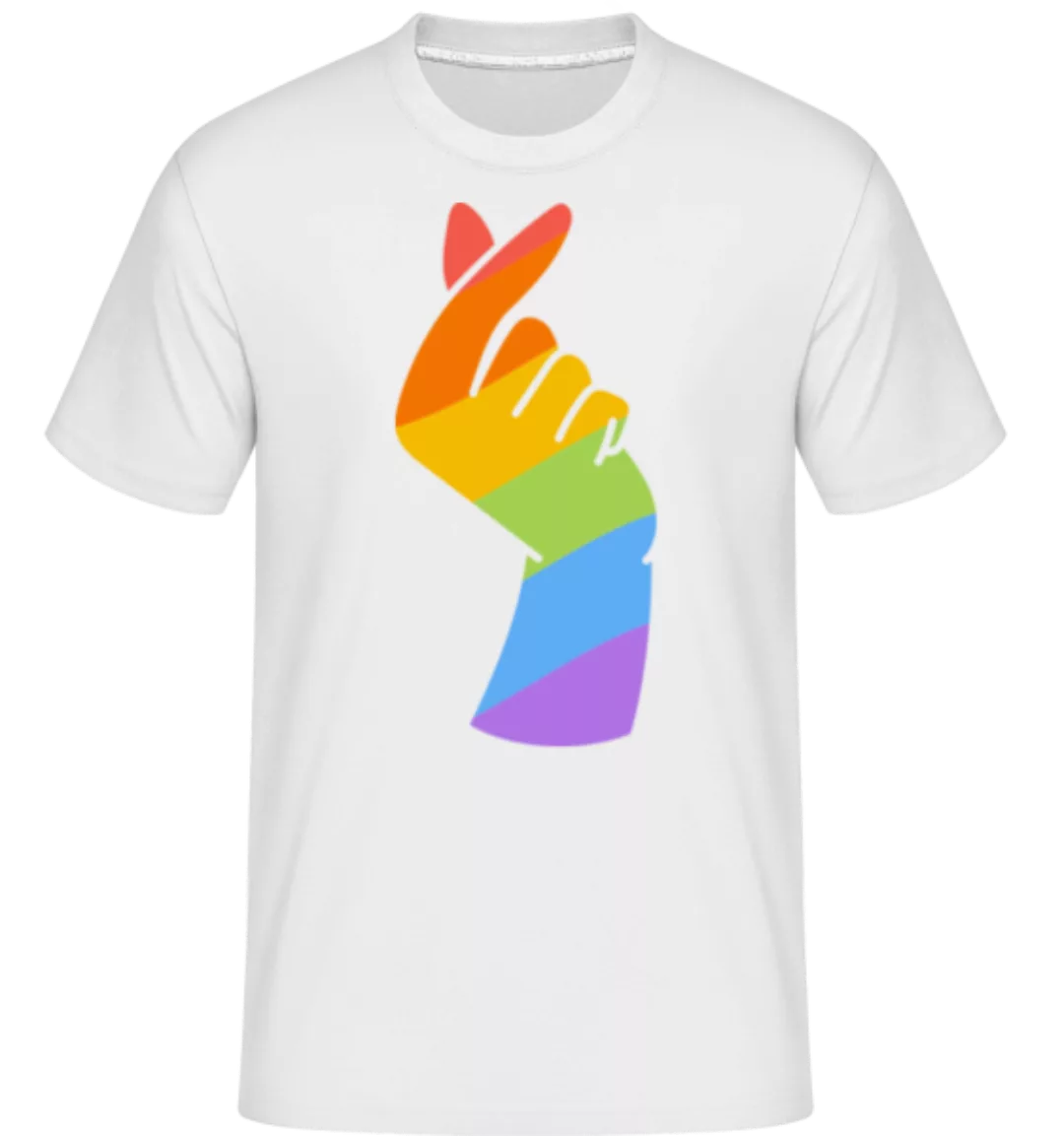 Queer Finger Herz · Shirtinator Männer T-Shirt günstig online kaufen