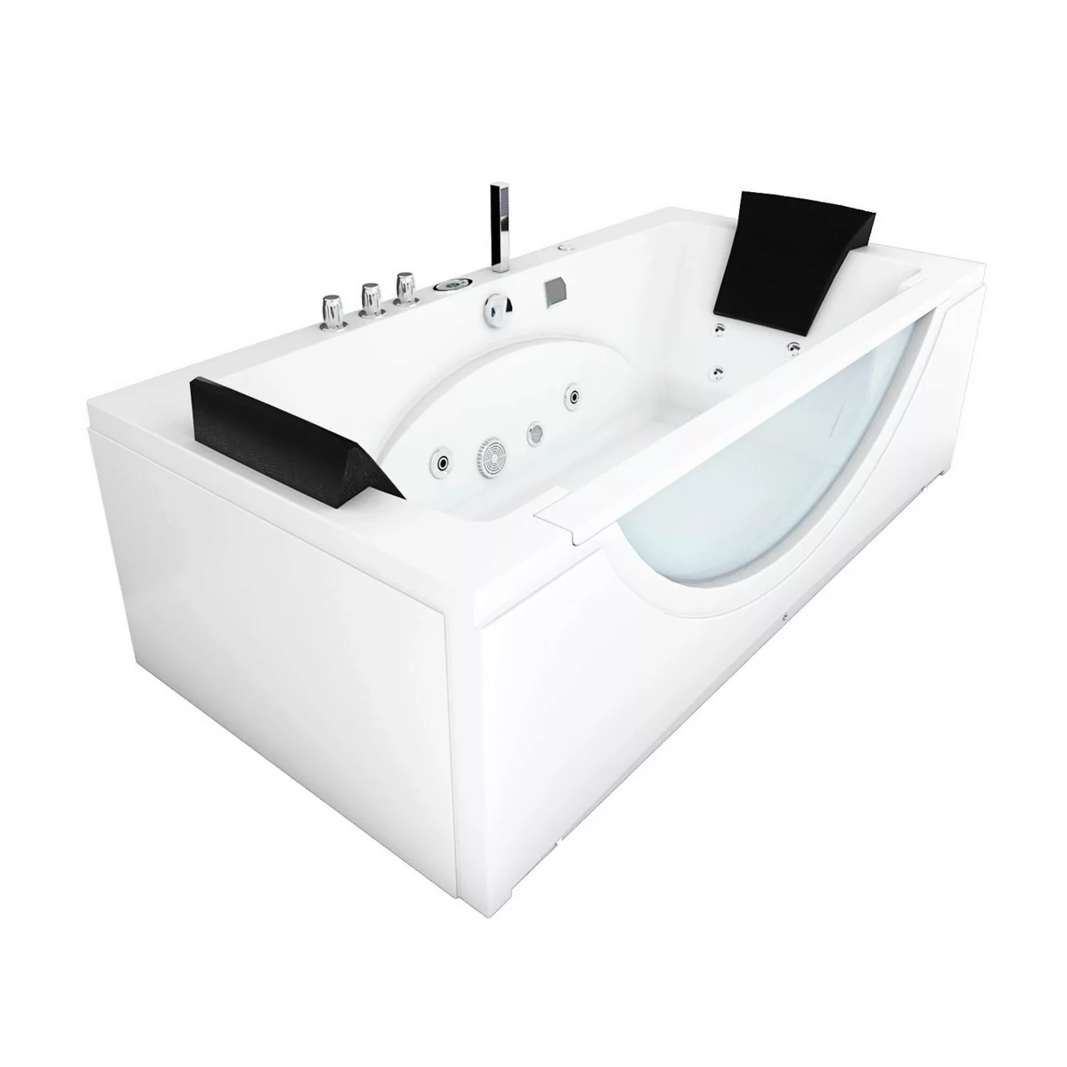 AcquaVapore Whirlpool Pool Badewanne Eckwanne Wanne W81R-TH-C 180x90 mit Ra günstig online kaufen