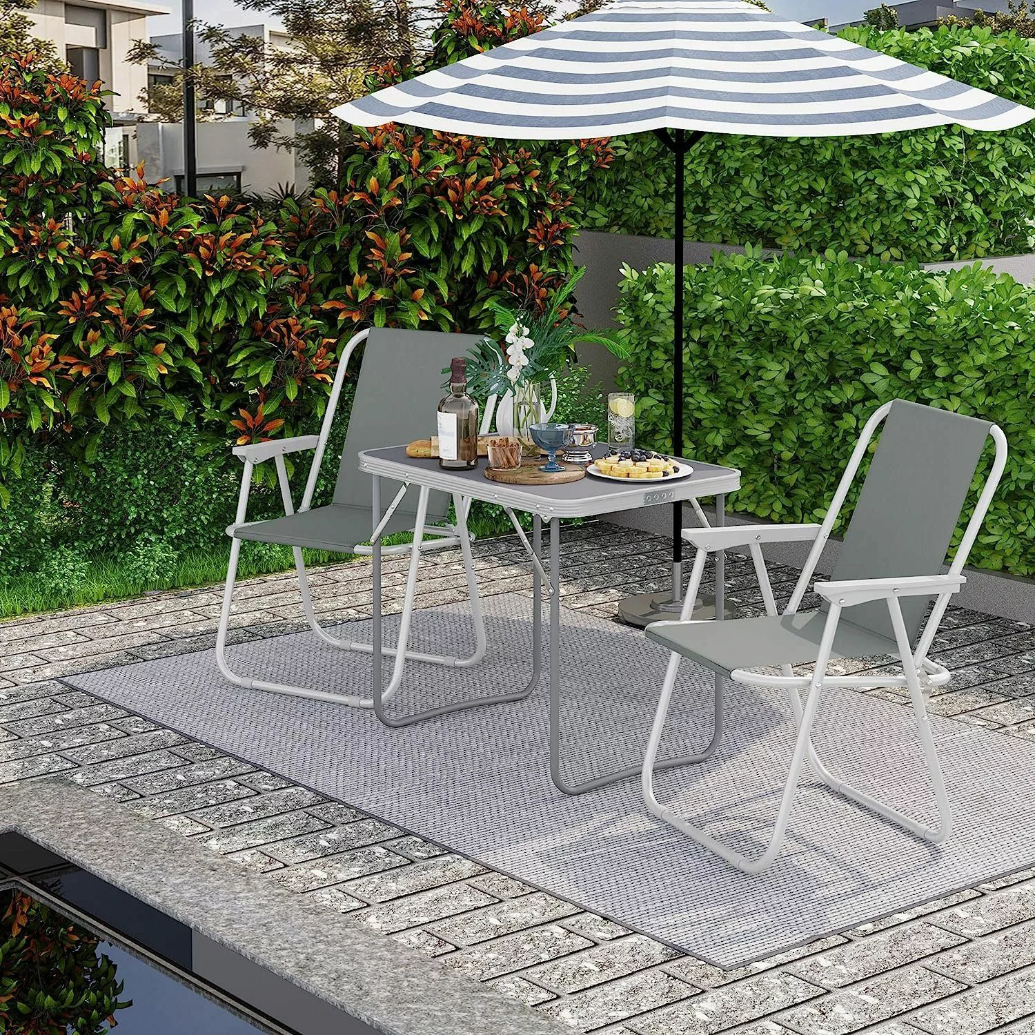 Woltu Campingtisch (1-St), mit Griff, zusammenklappbar günstig online kaufen