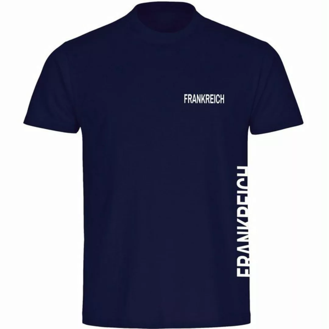 multifanshop T-Shirt Herren Frankreich - Brust & Seite - Männer günstig online kaufen