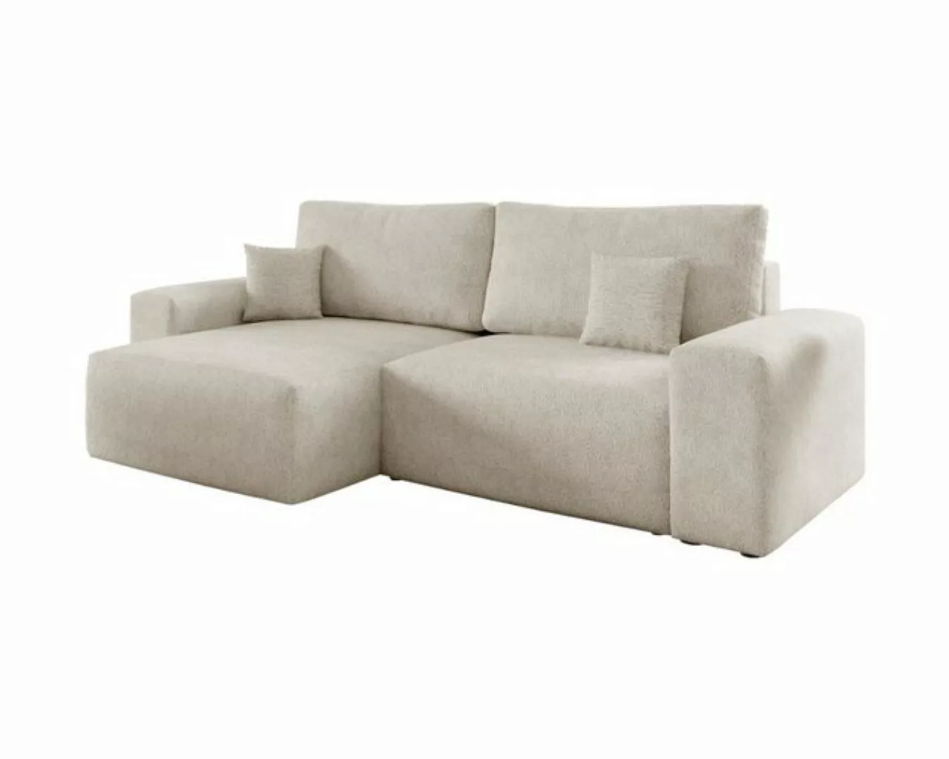 Deine Möbel 24 Wohnlandschaft MILKY 255 cm breit Ecksofa Sofa Wohnzimmer L- günstig online kaufen