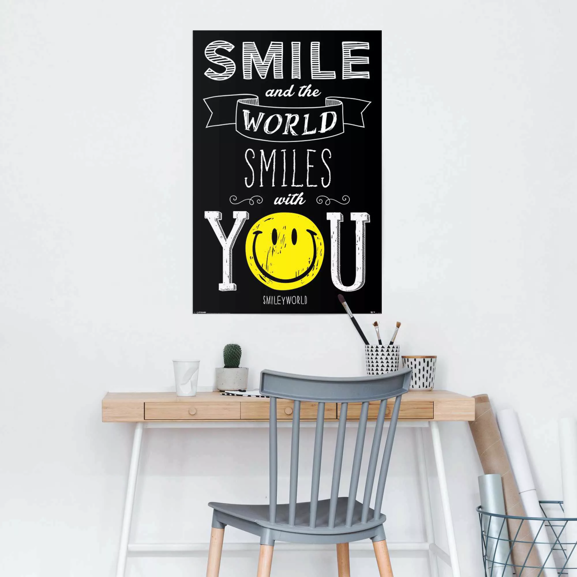 Reinders Poster "Smiley world smiles with you", (1 St.) günstig online kaufen