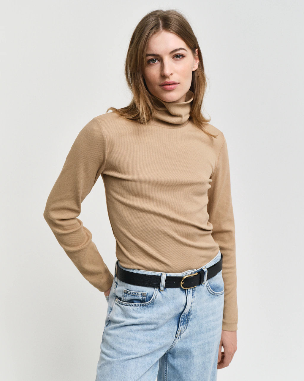 Gant Rollkragenpullover "SLIM RIB TURTLENECK" günstig online kaufen