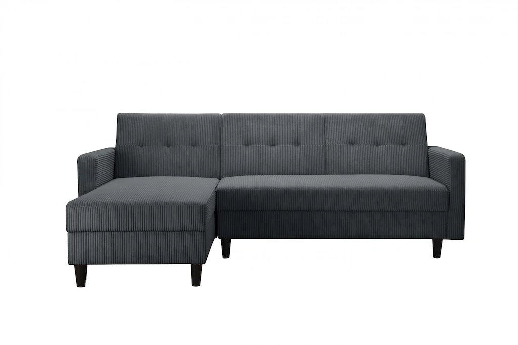 Dorel Home Ecksofa Hartford II, mit Bettfunktion und Stauraum, Recamiere be günstig online kaufen