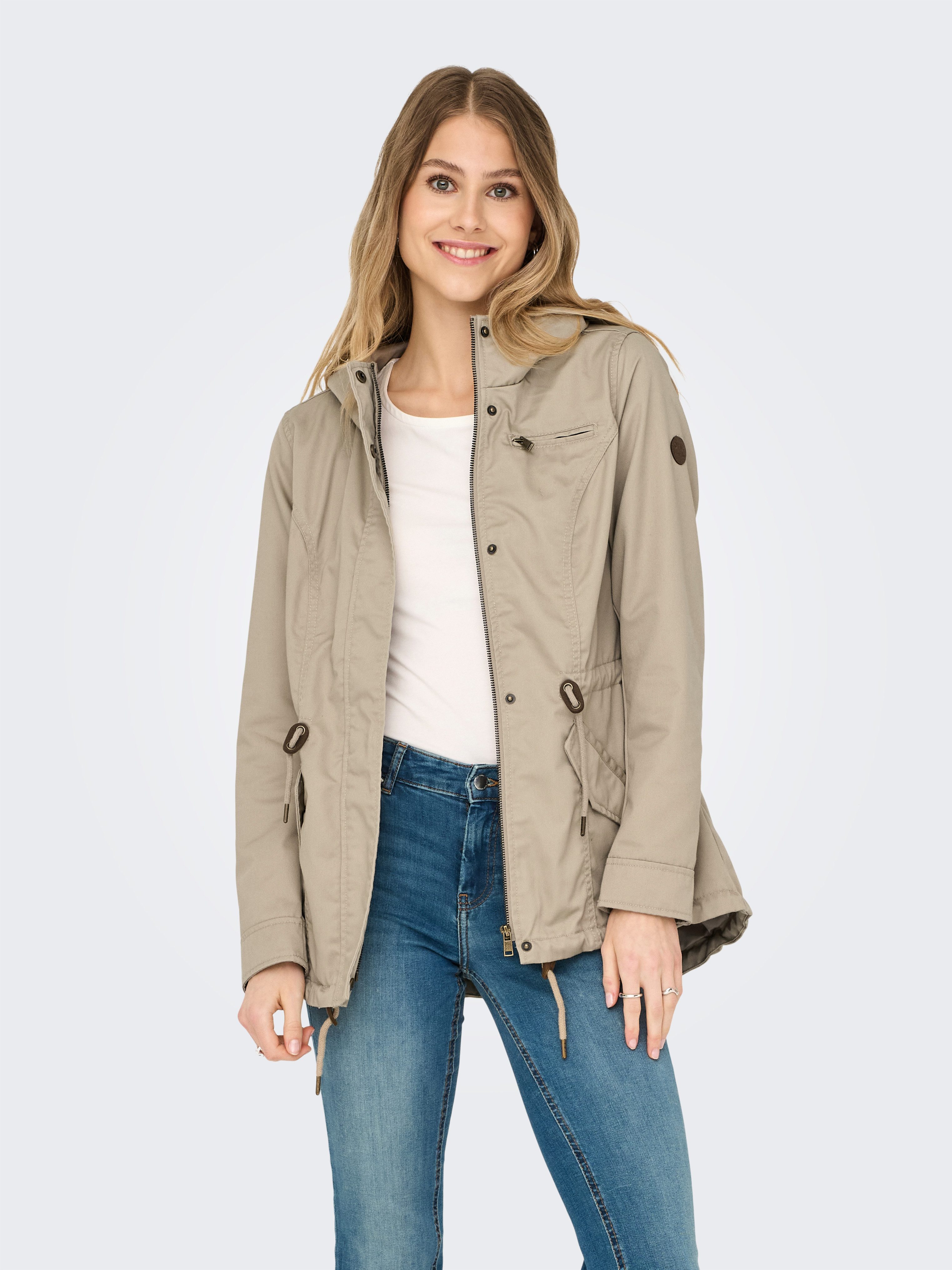 ONLY Parka "ONLLORCA CANVAS PARKA CC OTW", mit Kapuze, mit Kapuze günstig online kaufen