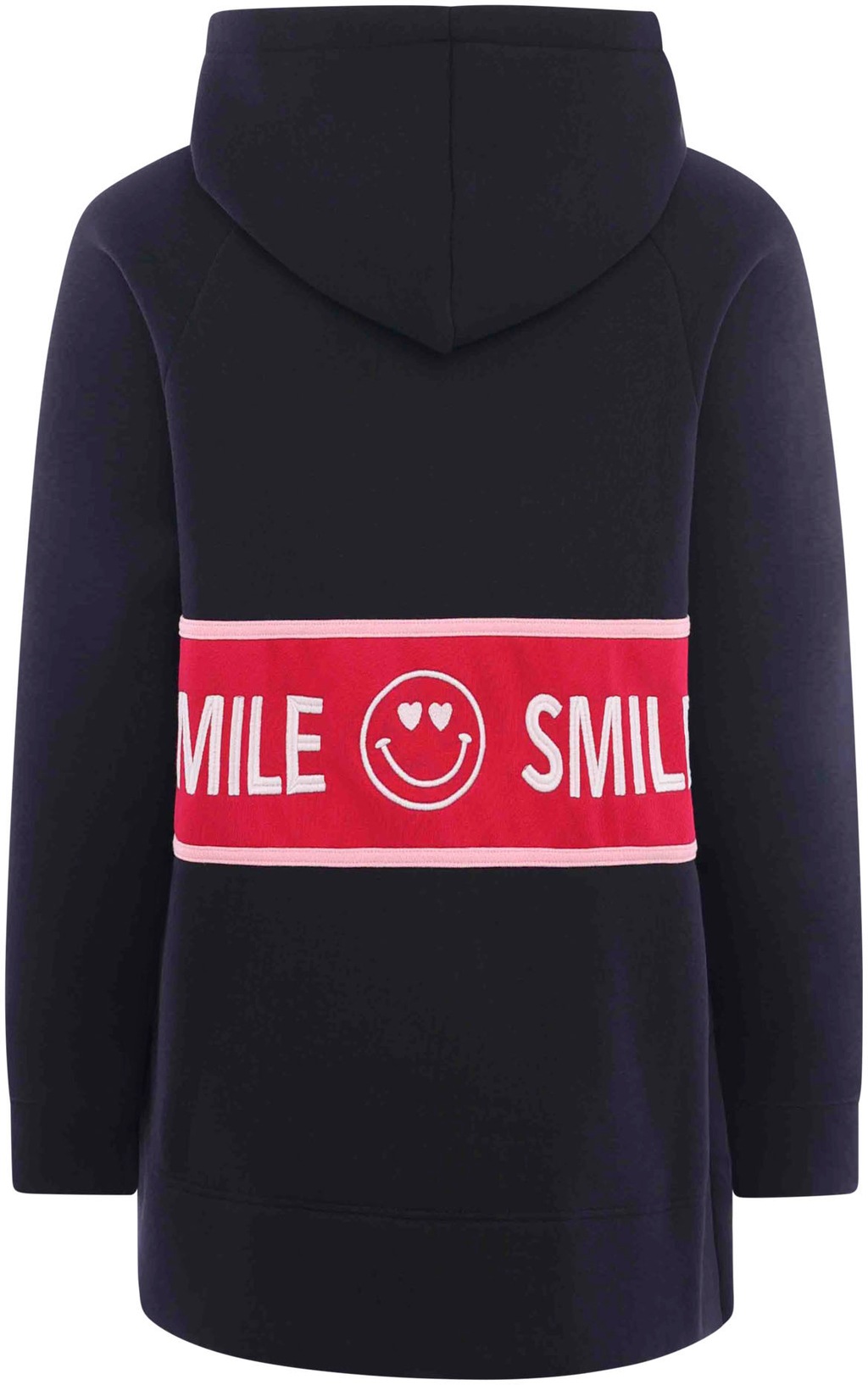 Zwillingsherz Sweatshirt mit "Smile"-Print und Neonbändern günstig online kaufen