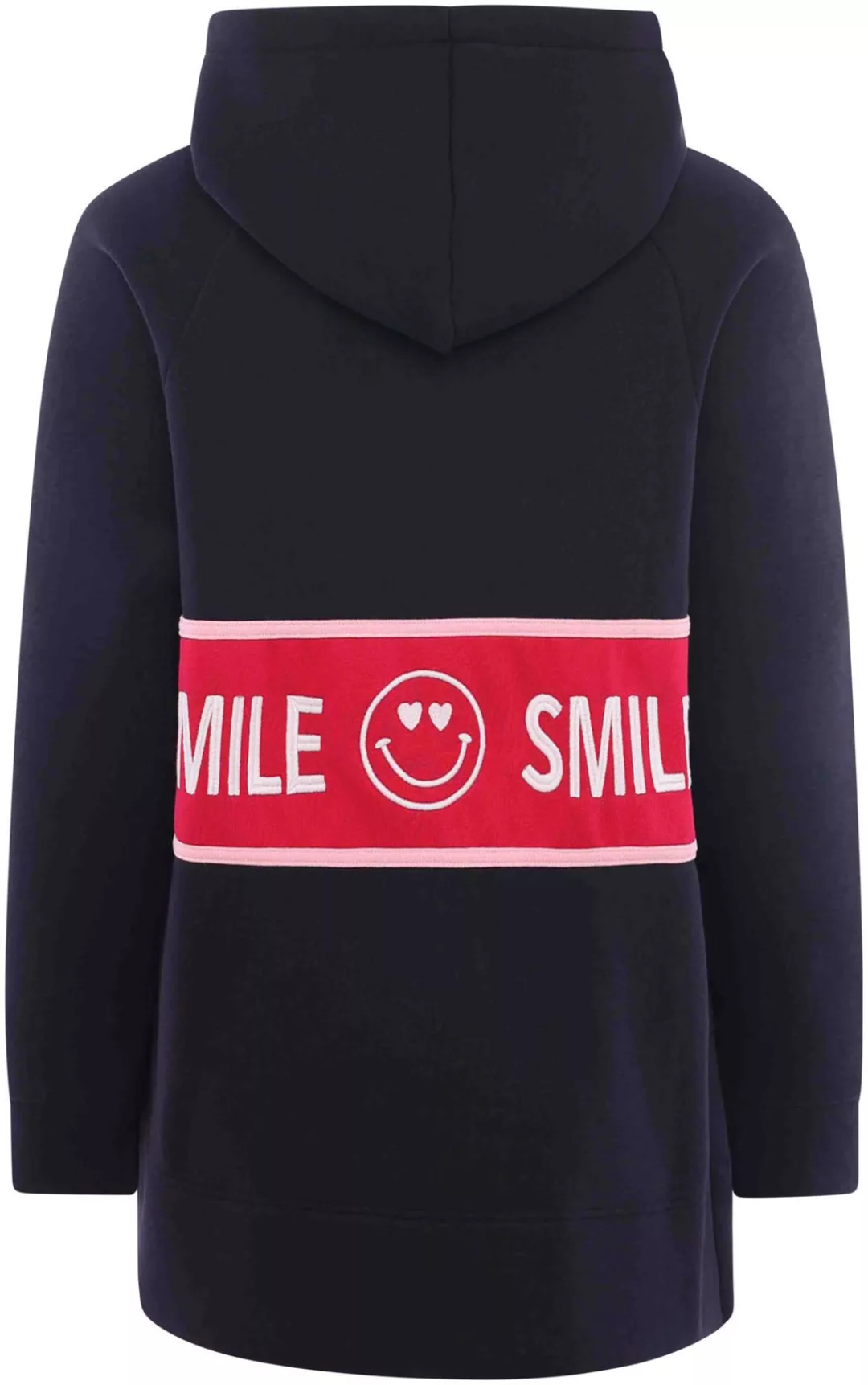 Zwillingsherz Sweatshirt mit "Smile"-Print und Neonbändern günstig online kaufen