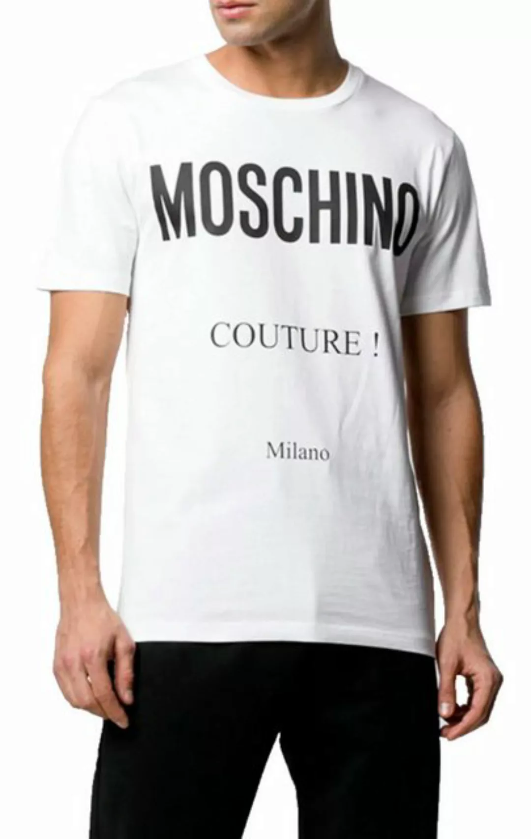 Moschino T-Shirt COUTURE Milano T-shirt Logo Printed Tee Shirt Top Unisex " günstig online kaufen