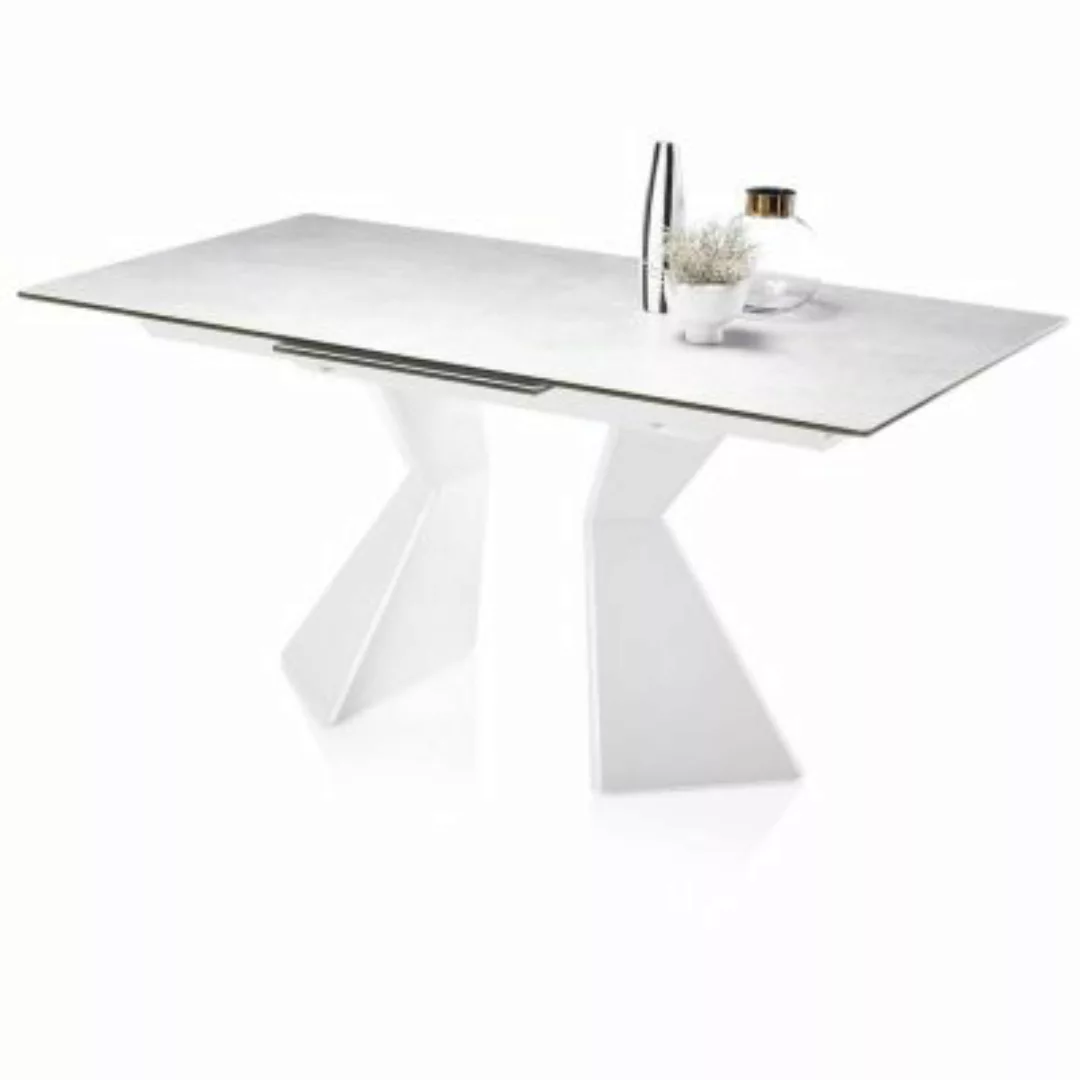 Lomadox Esstisch erweiterbar KAPRUN-119 Tischplatte mit Keramikoberfläche, günstig online kaufen