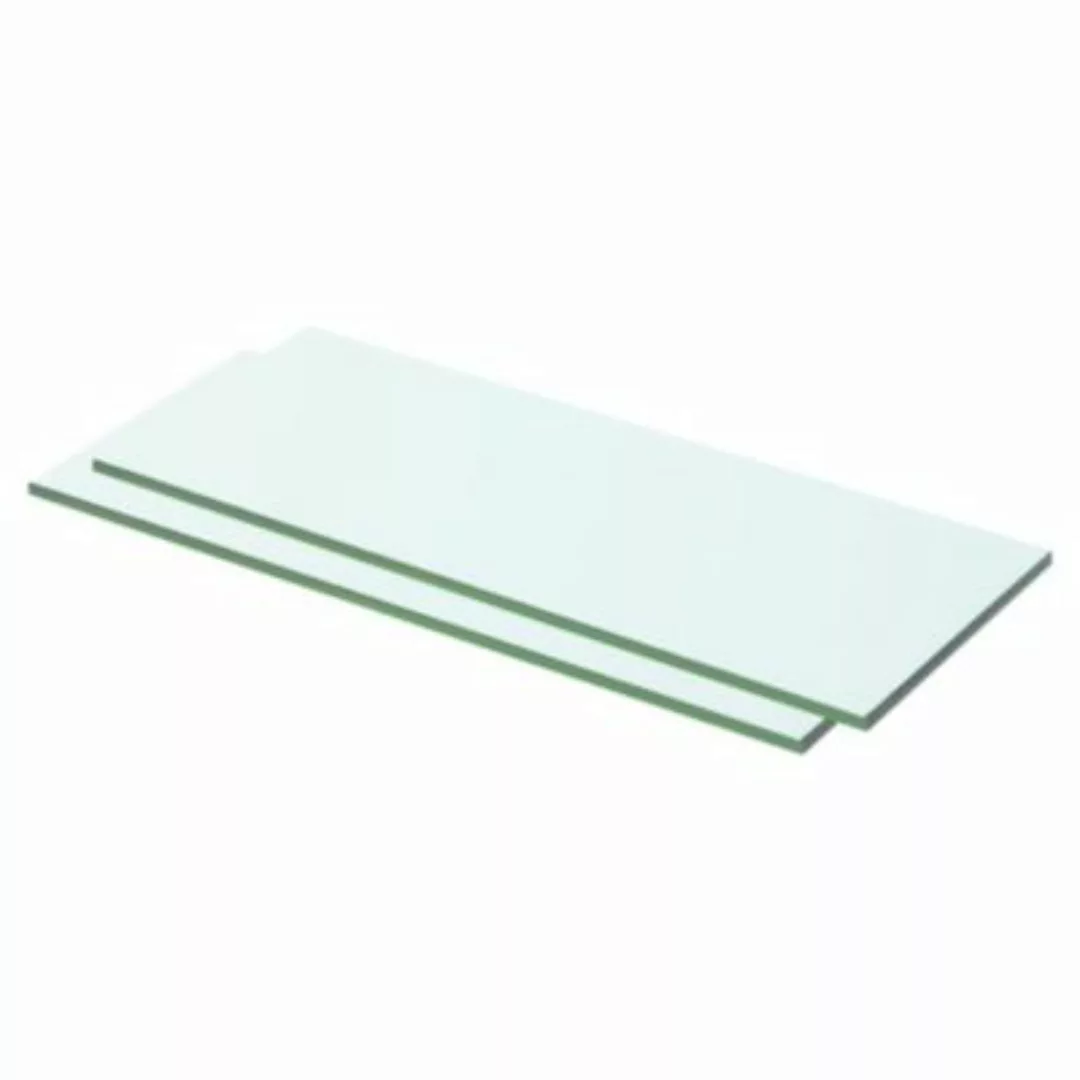 vidaXL Regalböden 2 Stk. Glas Transparent 50 x 15 cm Glasplatte transparent günstig online kaufen