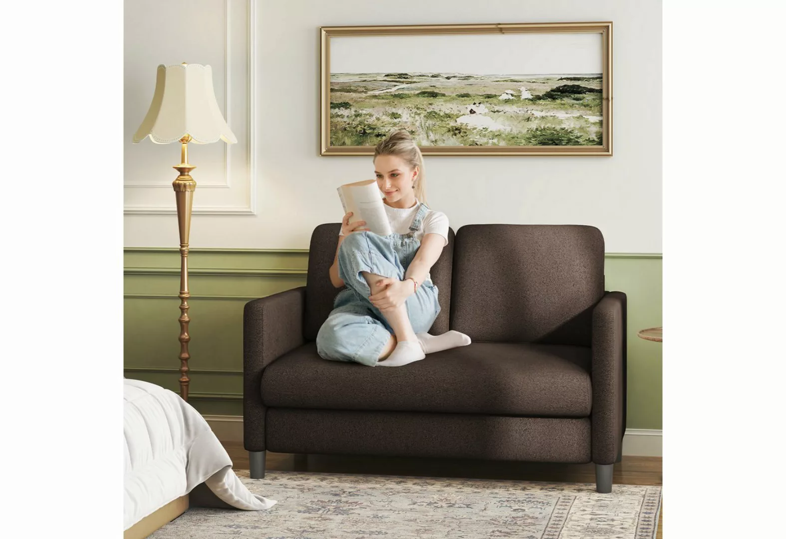 Vesgantti Sofa 3/2 Sitzer Sofa Gästesofa Modern Couch 3er/2er Sitzsofa mit günstig online kaufen