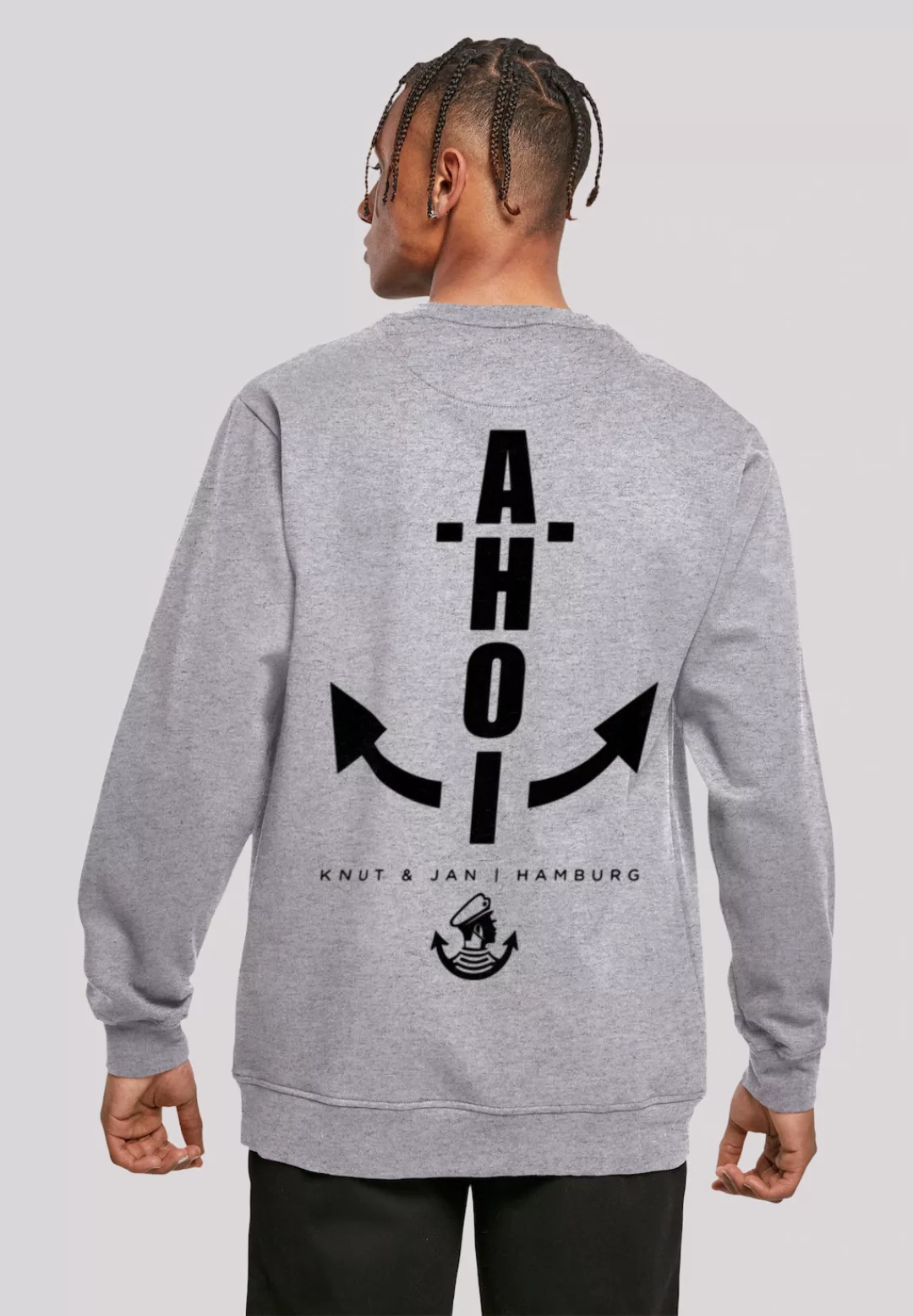 F4NT4STIC Kapuzenpullover "Herren Sweatshirt Ahoi Anker Knut & Jan Hamburg" günstig online kaufen
