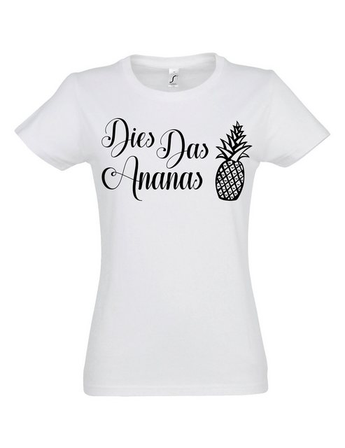 Youth Designz Print-Shirt "Dies Das Ananas" Damen T-Shirt mit Lustigen Prin günstig online kaufen