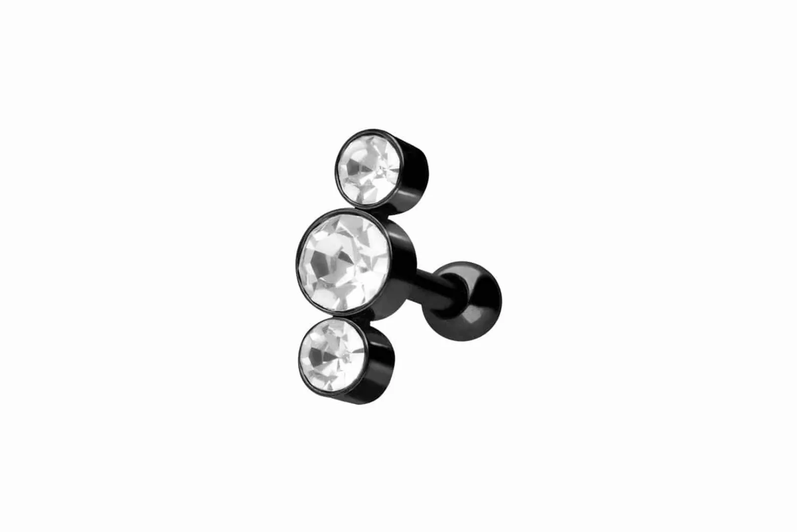 PIERCINGLINE Piercing-Set Chirurgenstahl Ohrpiercing 3 KRISTALLE günstig online kaufen