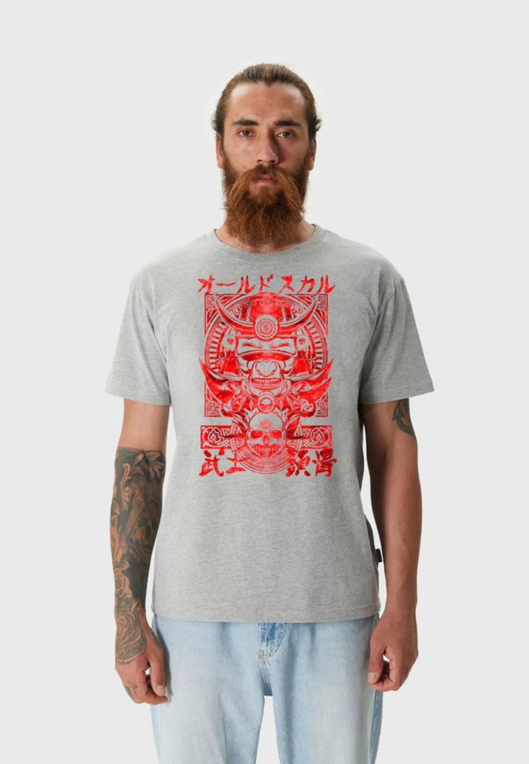 Oldskull T-Shirt Asian Samurai Graphic günstig online kaufen