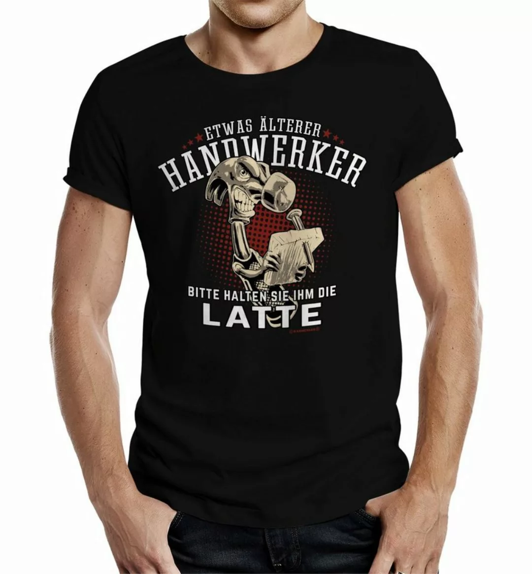 RAHMENLOS® T-Shirt als Geschenk für den älteren Handwerker - Halten Sie ihm günstig online kaufen