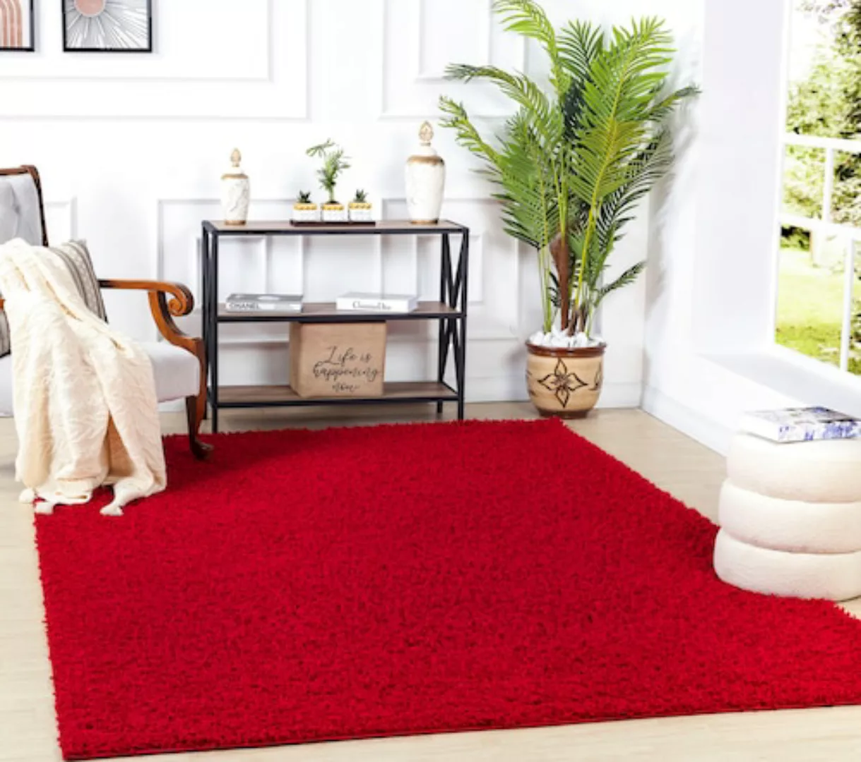 Surya Hochflor-Teppich »UNI CHIC 2309«, rechteckig günstig online kaufen