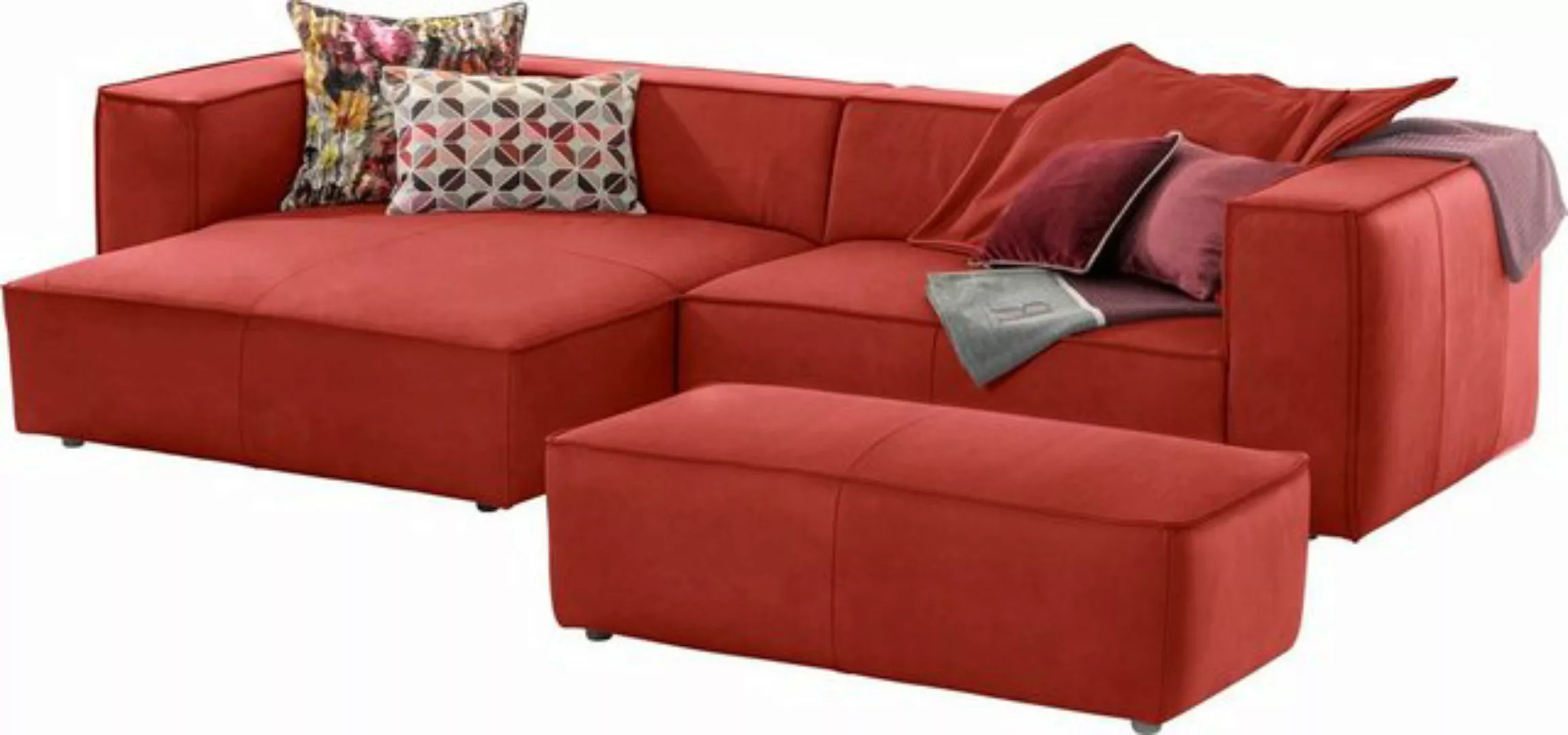 W.SCHILLIG Ecksofa around-the-block, Spar-Set, inklusive Hocker, mit elegan günstig online kaufen