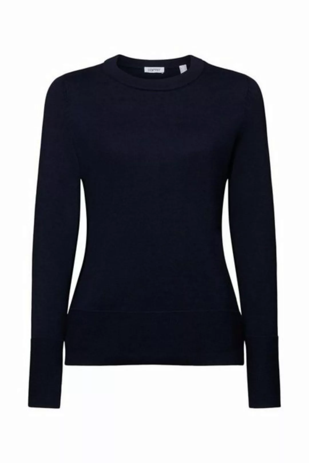 Esprit Sweatshirt Rundhalspullover aus Baumwolle (1-tlg) günstig online kaufen
