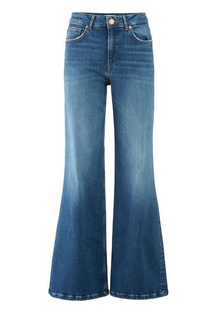 Hessnatur 5-Pocket-Jeans ALVA High Rise Wide Leg aus Bio-Denim (1-tlg) günstig online kaufen