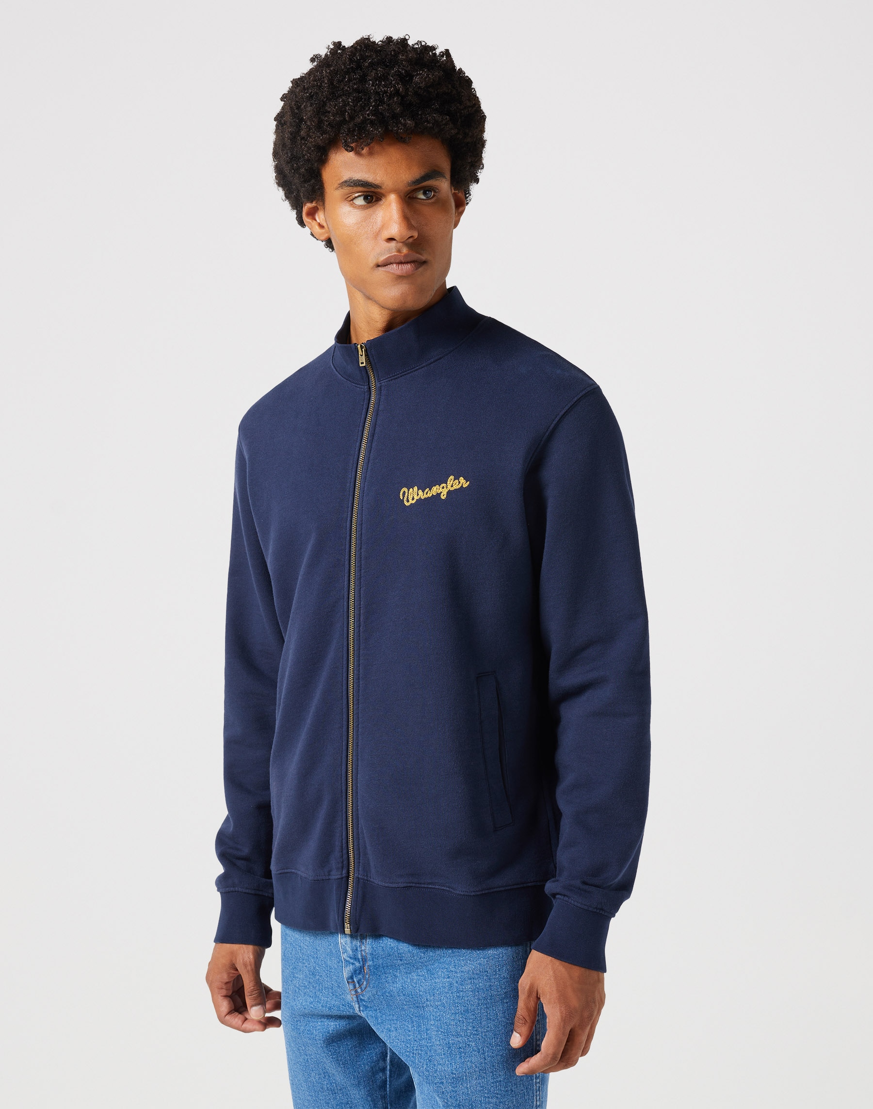 Wrangler Sweatjacke "FUNNEL NECK ZIP" günstig online kaufen