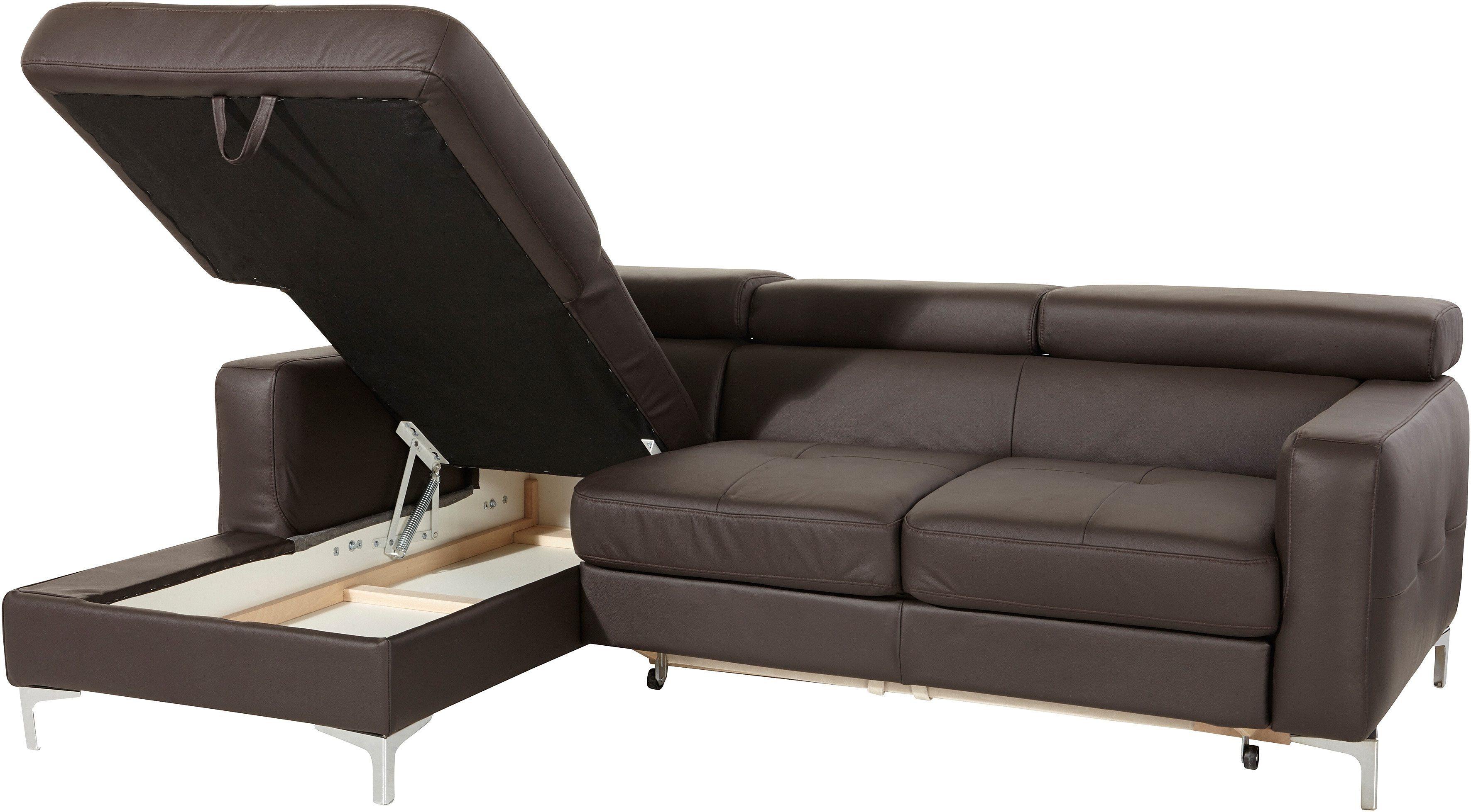 COTTA Ecksofa "Sammy L-Form", mit Kopfteilverstellung, wahlweise mit Bettfu günstig online kaufen