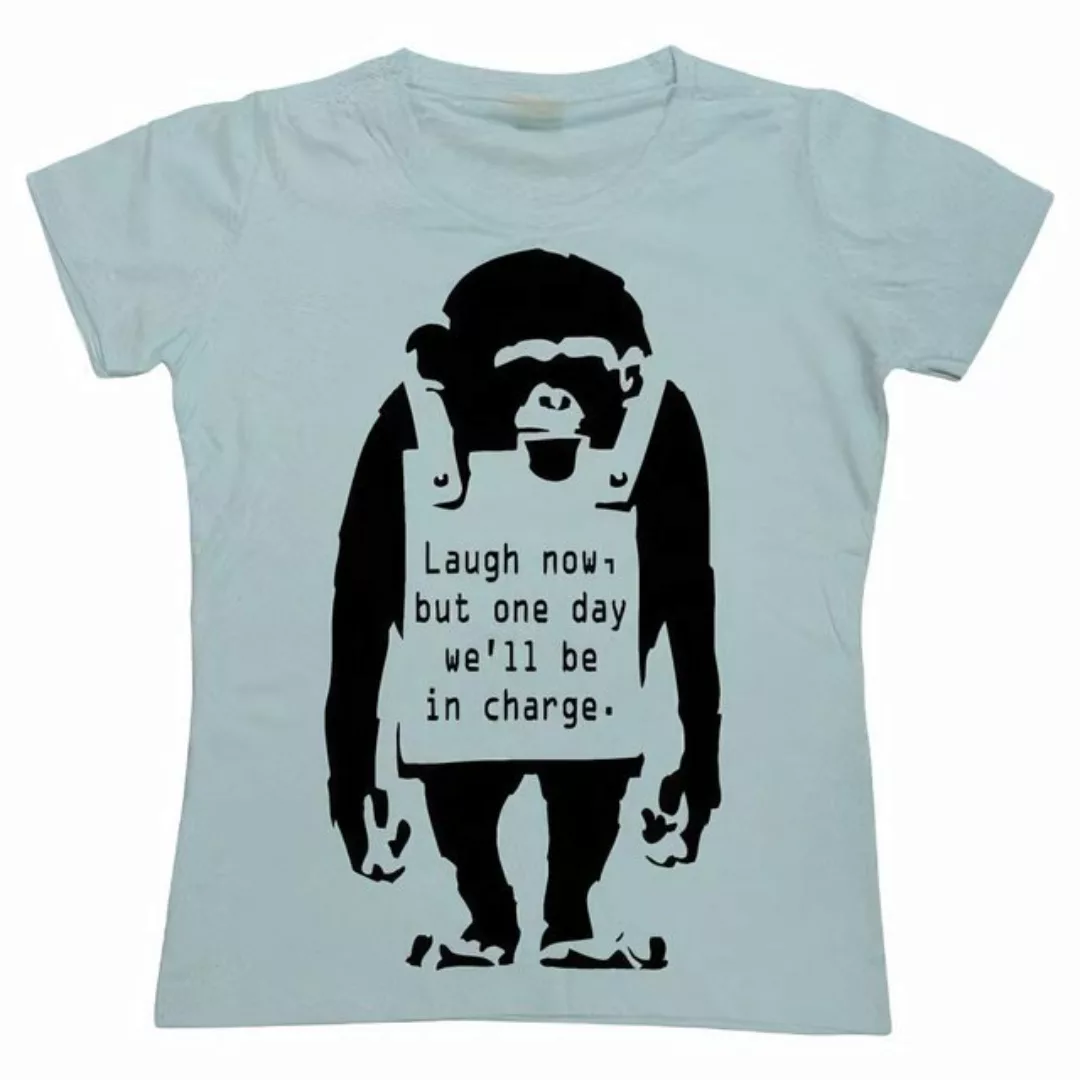 BANKSY T-Shirt Laugh Now Girly T-Shirt günstig online kaufen