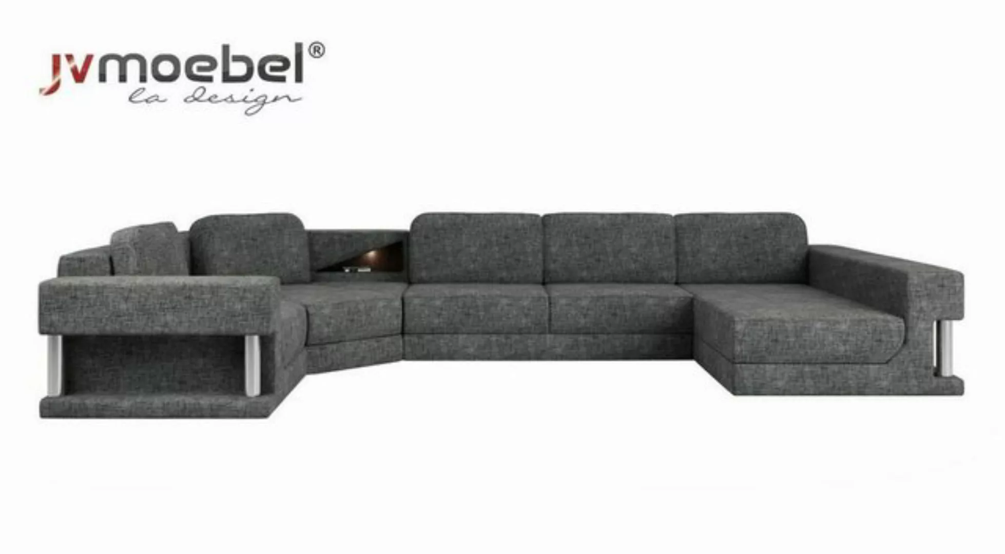 JVmoebel Ecksofa Ecksofa U Form Bettfunktion Schlaf Sofa Neu Wohnlandschaft günstig online kaufen