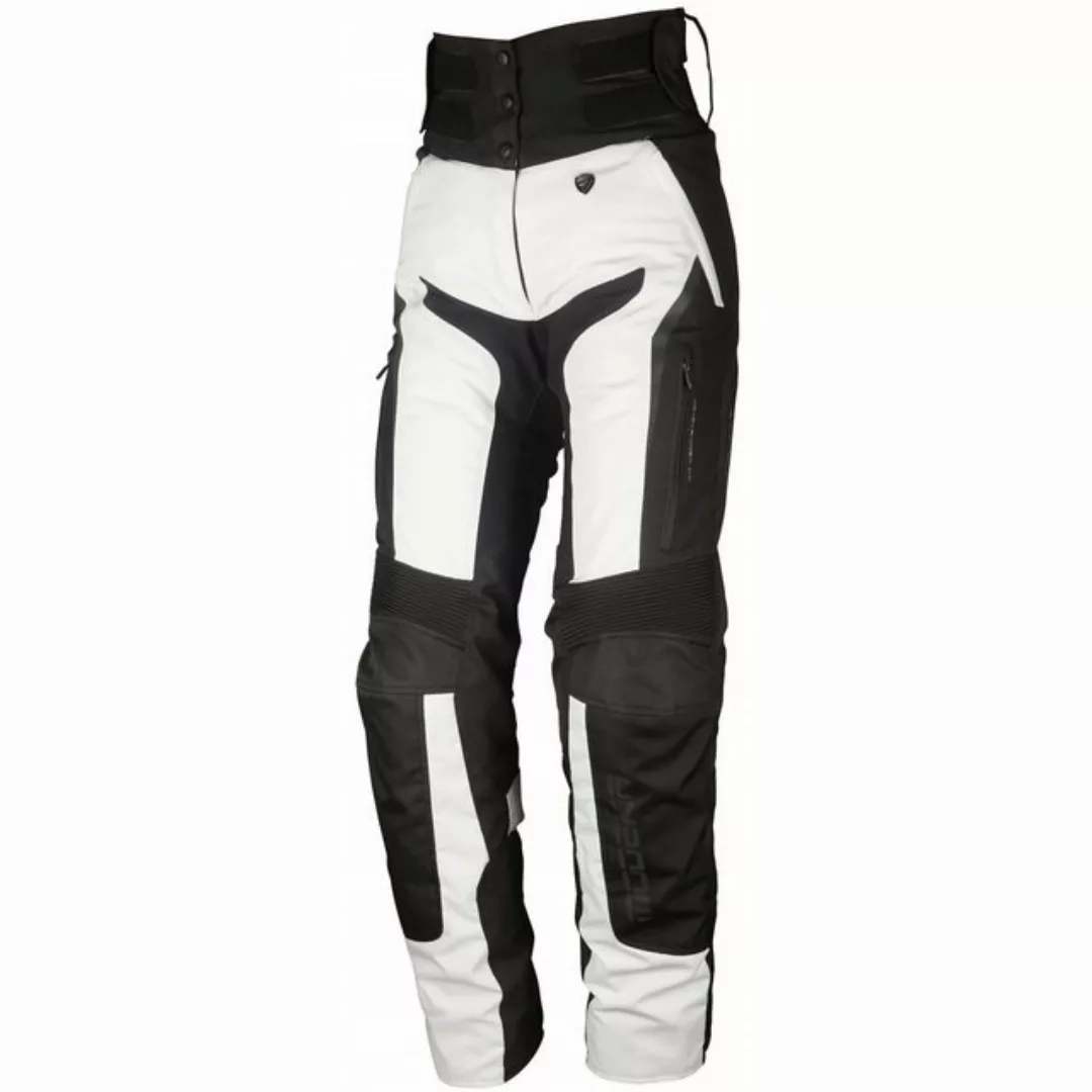 Modeka Motorradhose Modeka Elaya Textilhose Damen hellgrau / schwarz 42 günstig online kaufen