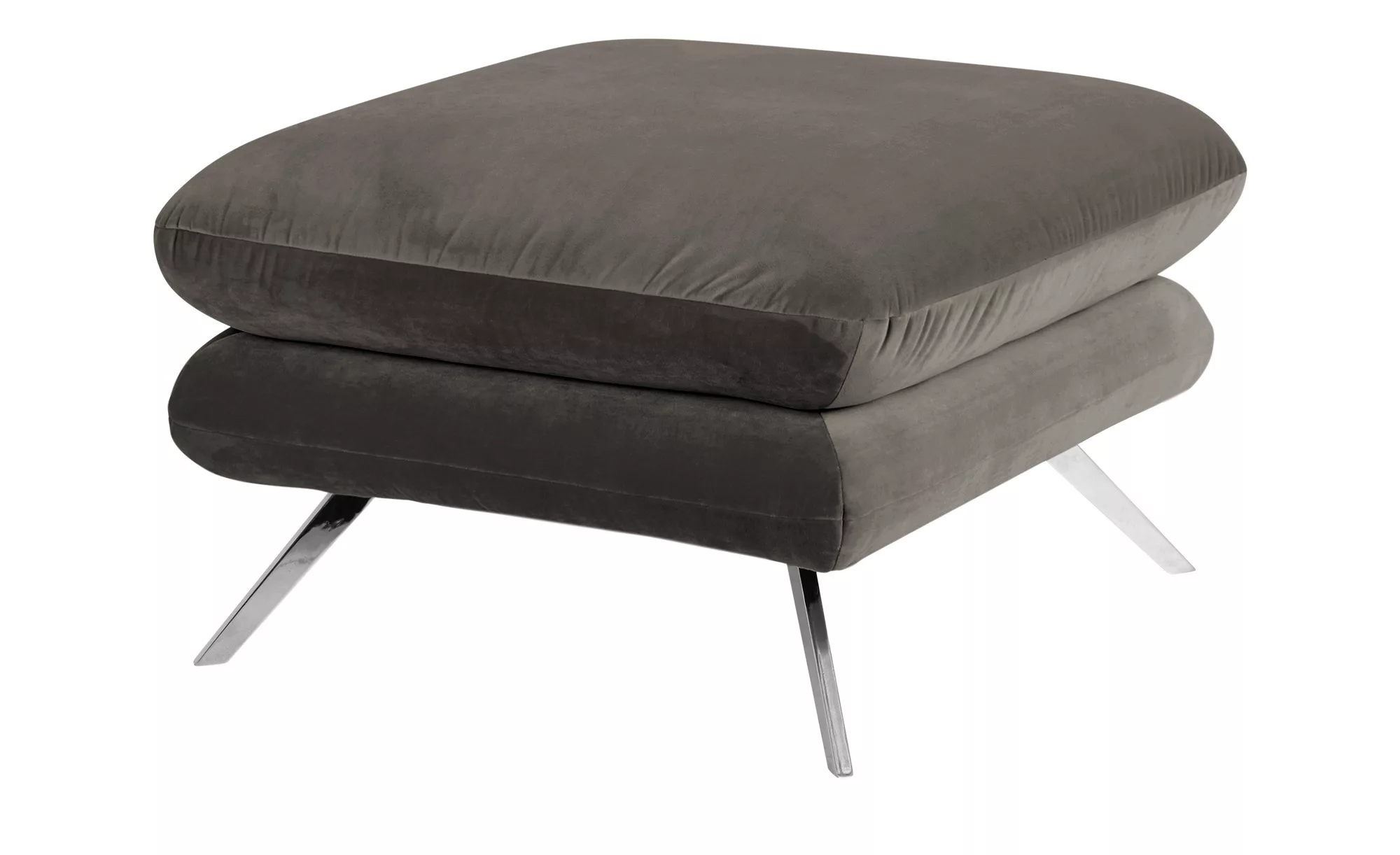 pop Hocker  Caldara ¦ grau ¦ Maße (cm): B: 70 H: 45 T: 70 Polstermöbel > Ho günstig online kaufen