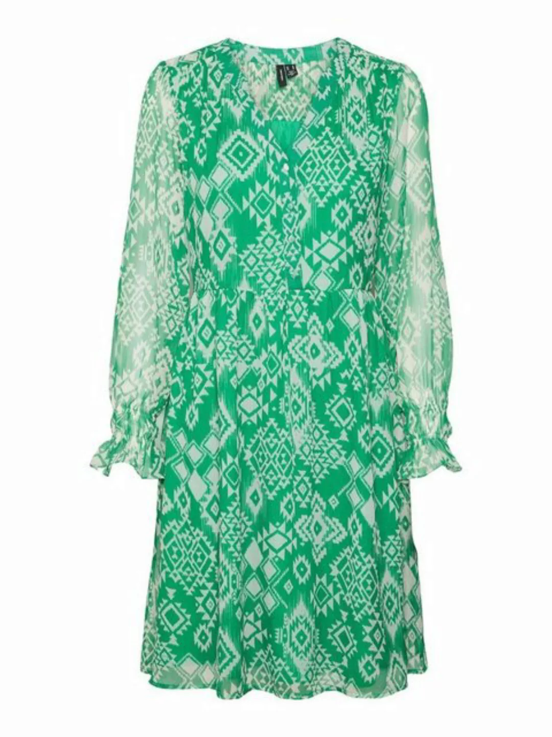Vero Moda Sommerkleid VMGEMA GIL L/S V-NECK ABK DRESS WVN günstig online kaufen