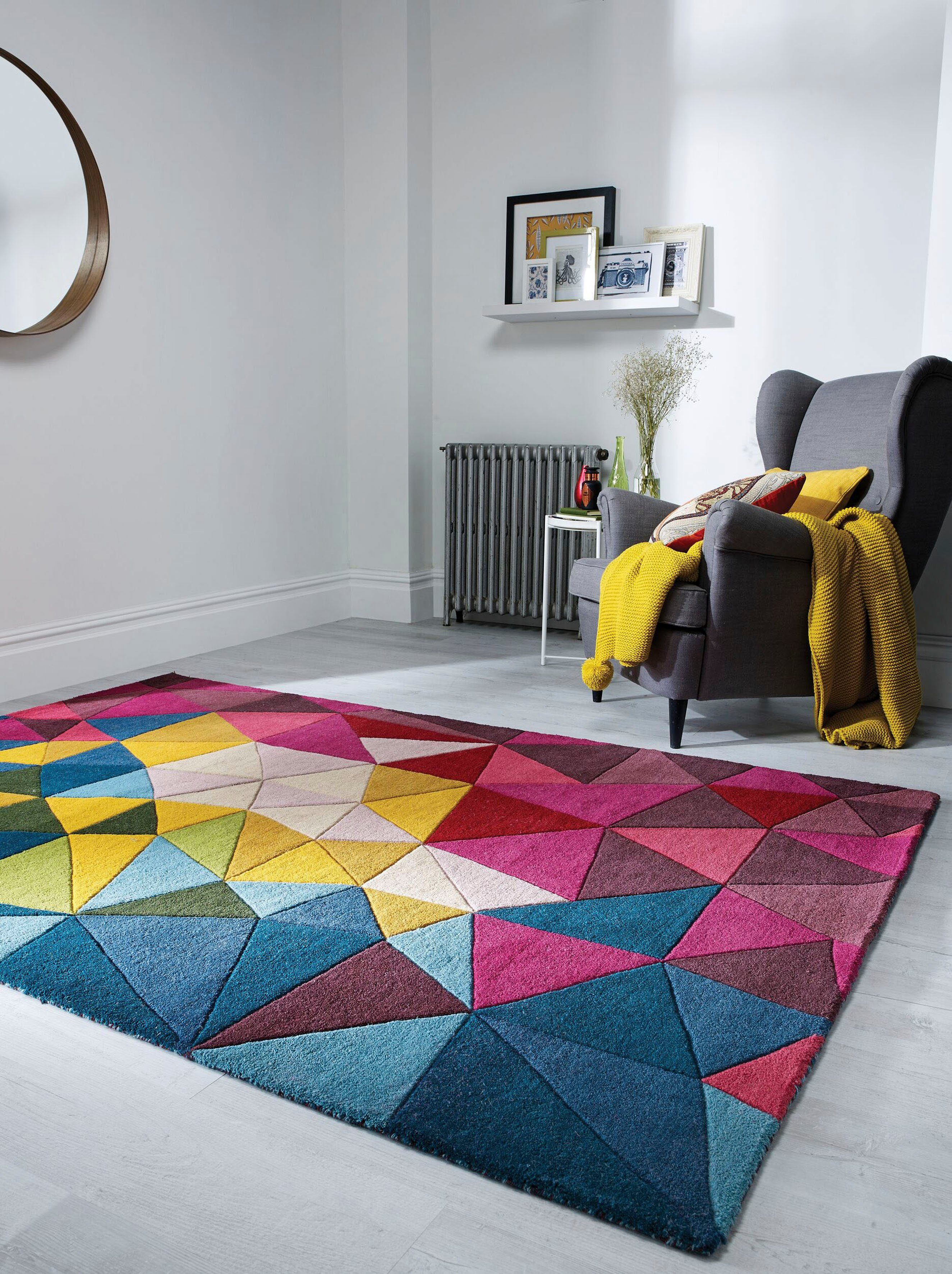 FLAIR RUGS Wollteppich Falmouth, rechteckig, Höhe: günstig online kaufen