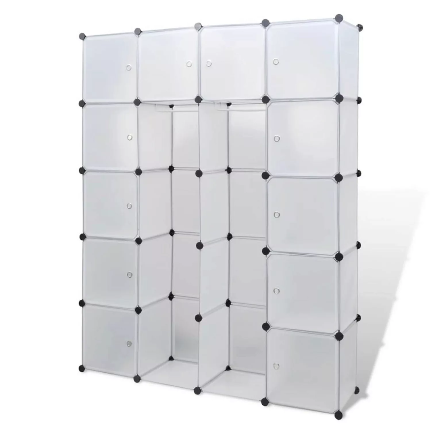 Modularer Schrank Mit 14 Fächern Weiß 37 X 146 X 180,5 Cm günstig online kaufen