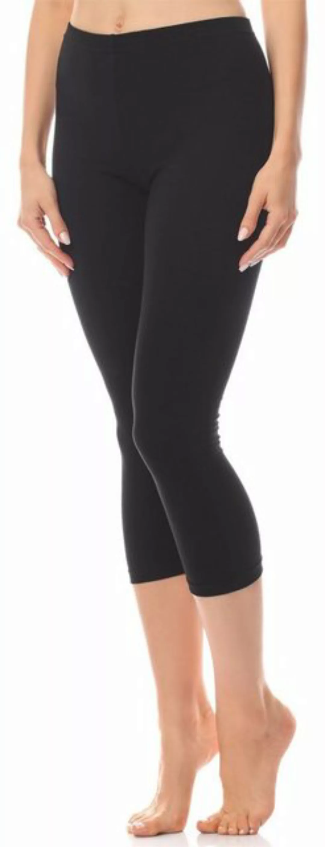 Antie Leggings Damen Leggings 3/4 aus Baumwolle AN60-101 (1-tlg) elastische günstig online kaufen