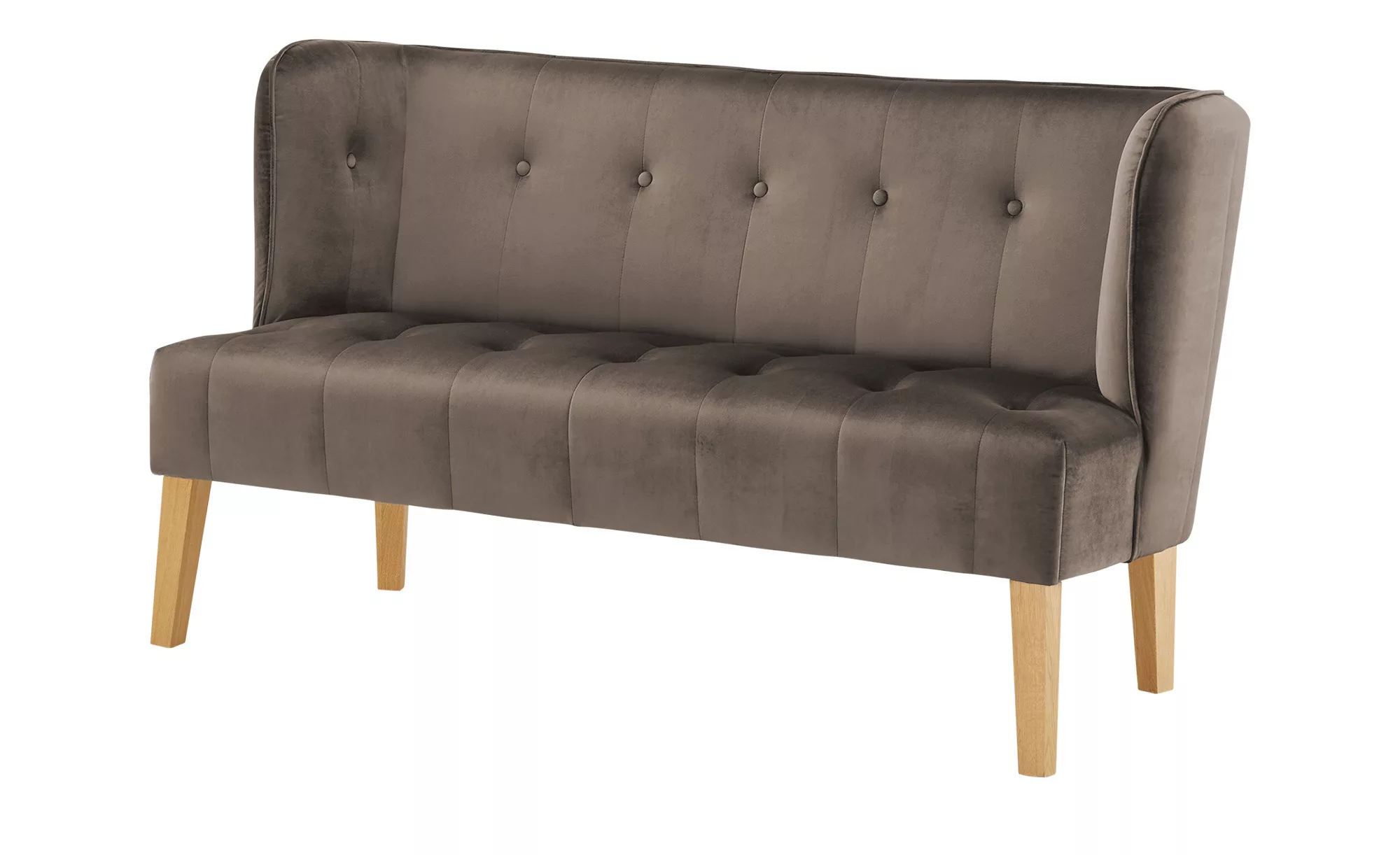 switch Küchensofa  Samt Bella ¦ braun ¦ Maße (cm): B: 158 H: 90 T: 69 Bänke günstig online kaufen