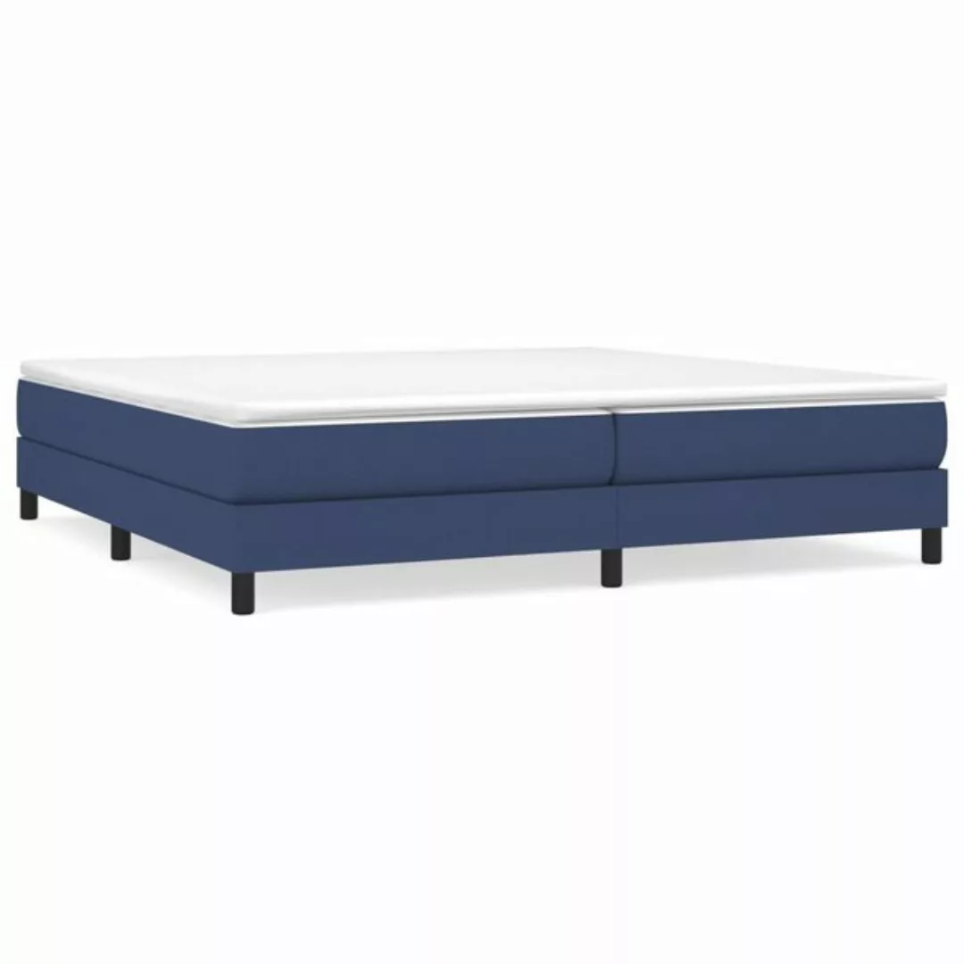 Vidaxl Boxspringbett Blau 200x200 Cm Stoff günstig online kaufen