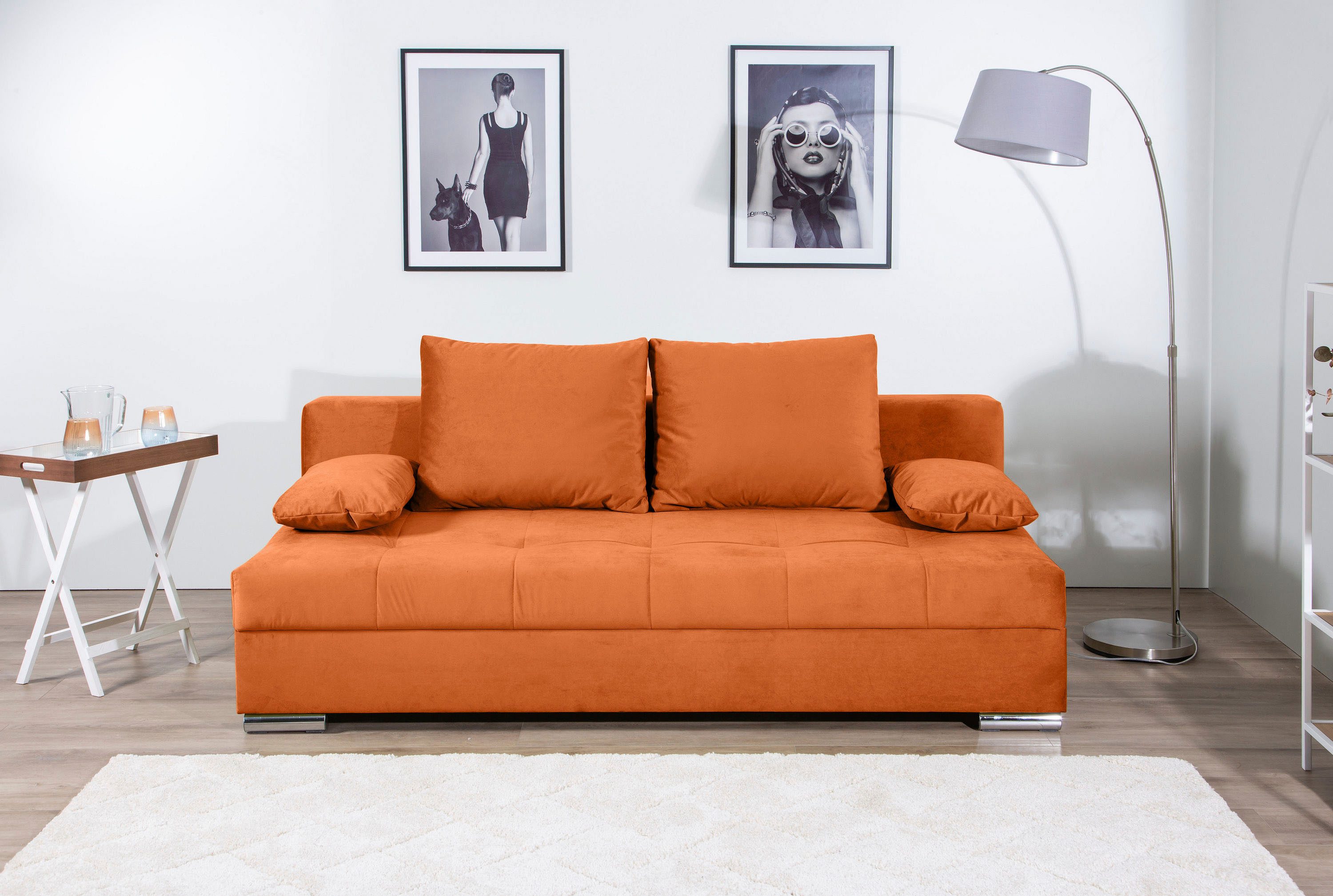 COLLECTION AB Schlafsofa "Tania mit Bettfunktion und Bettkasten", komfortab günstig online kaufen
