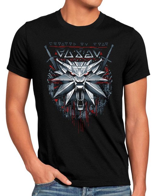 style3 T-Shirt Create Fear geralt riva der hexer the witcher günstig online kaufen