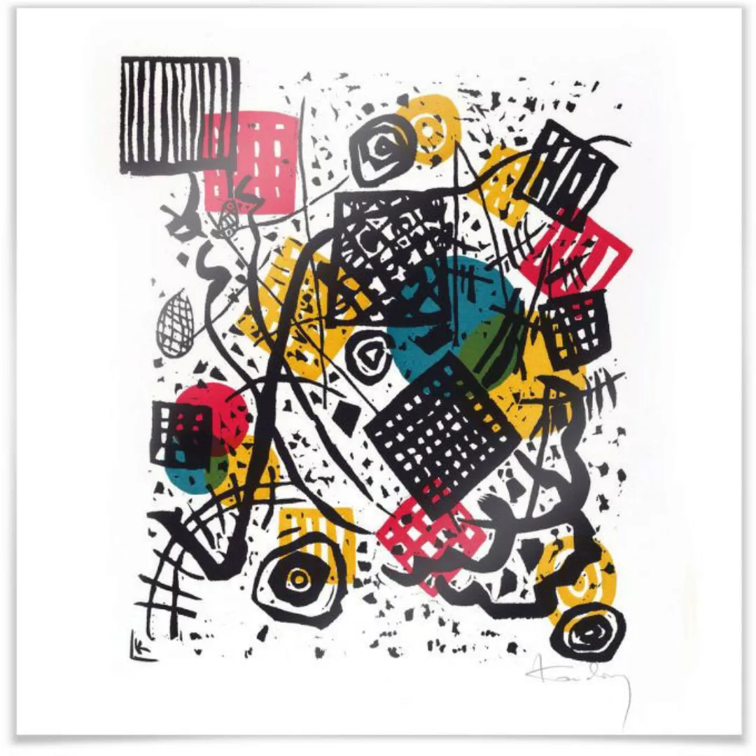 Wall-Art Poster "Kandinsky Kleine Welten abstrakt", Abstrakt, (1 St.) günstig online kaufen
