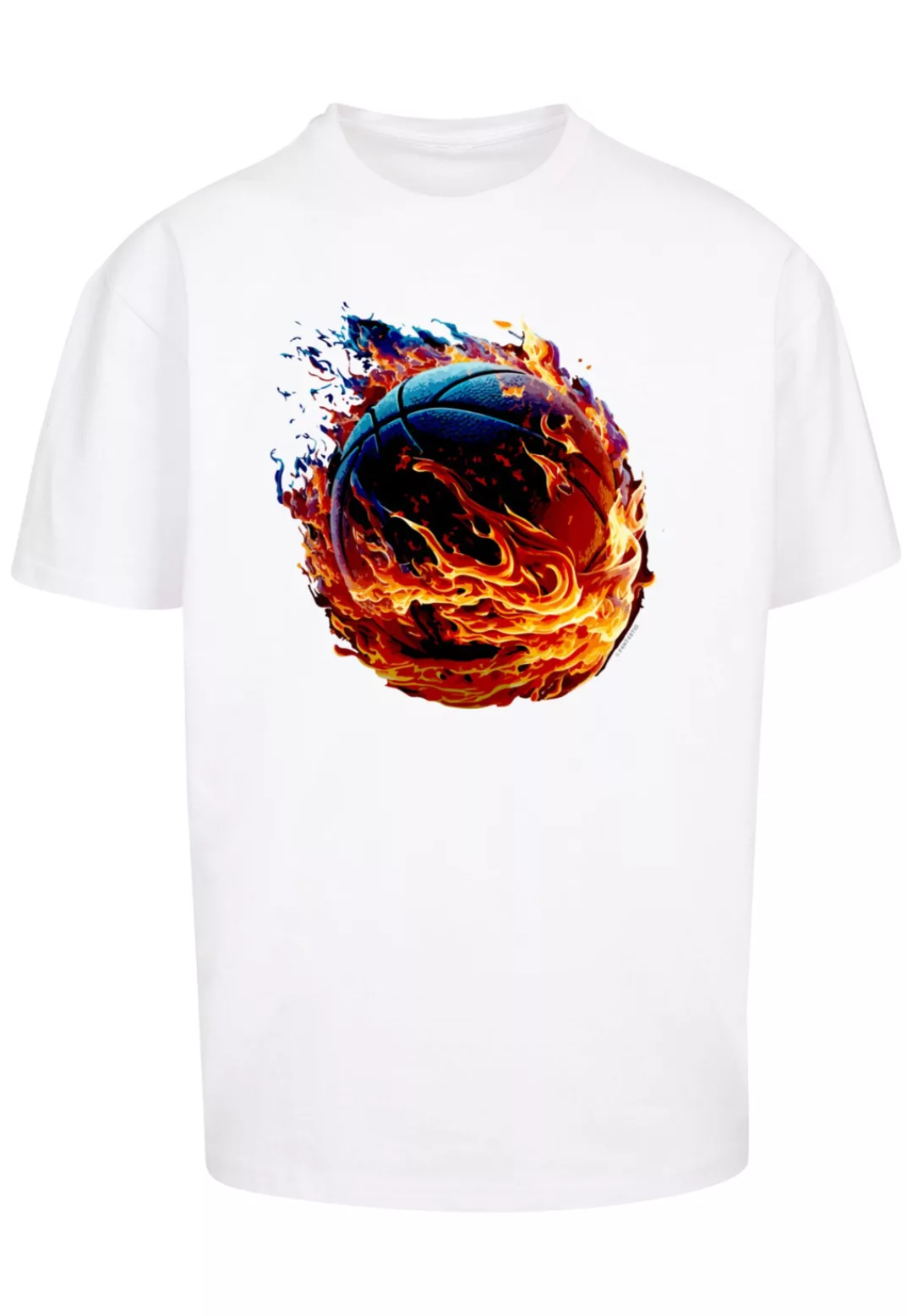 F4NT4STIC T-Shirt "Basketball On Fire Sport OVERSIZE TEE", Print günstig online kaufen