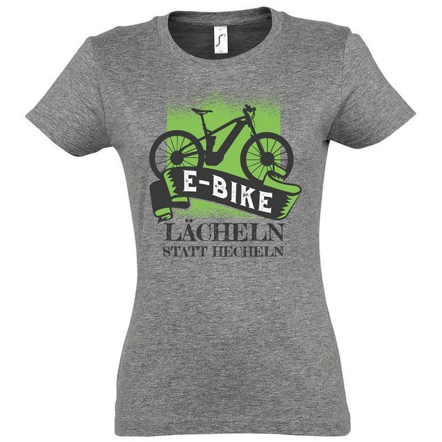 Youth Designz T-Shirt E-Bike Lächeln Statt Hecheln Damen Shirt mit lustigem günstig online kaufen