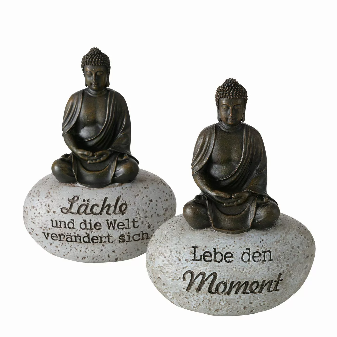 BOLTZE Buddhafigur Dekoaufsteller Set Zen-Buddha mit günstig online kaufen