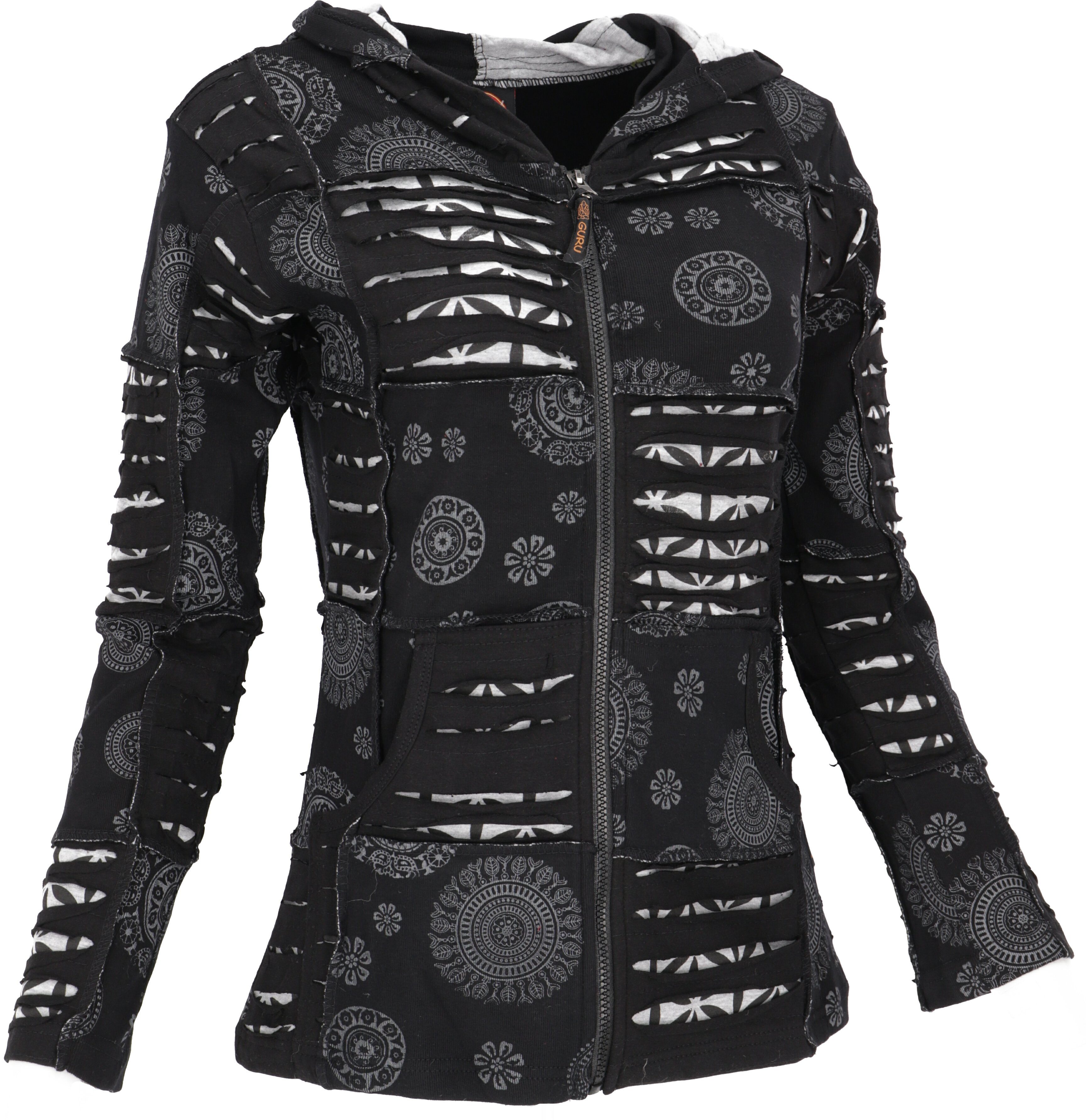 Guru-Shop Langjacke Goa Patchwork Jacke, Boho günstig online kaufen