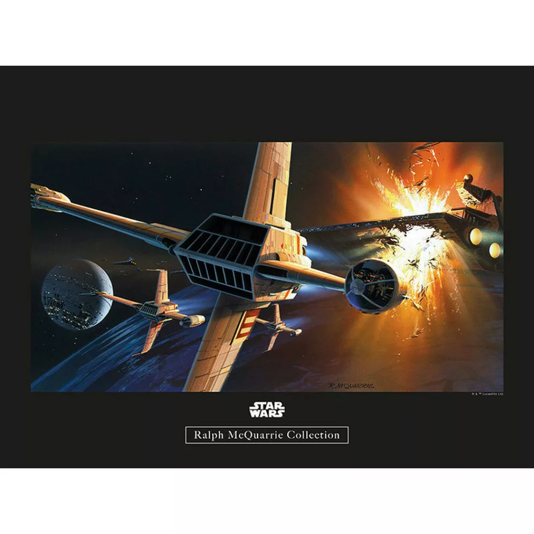 Komar Wandbild Star Wars Classic RMQ Endor Orbit W Star Wars B/L: ca. 40x30 günstig online kaufen