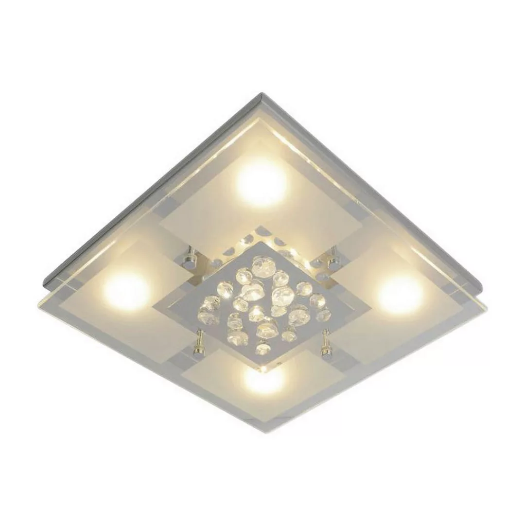 Näve Leuchten LED Deckenleuchte NV1230842 Chrom Chrom B/H/T: ca. 30x8x30 cm günstig online kaufen